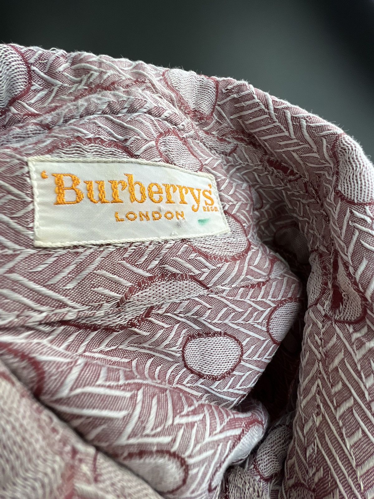 Burberry Vintage 70s Burberry Yellow Tag Shirt Made in Scotland Size US S / EU 44-46 / 1 - 10 Thumbnail