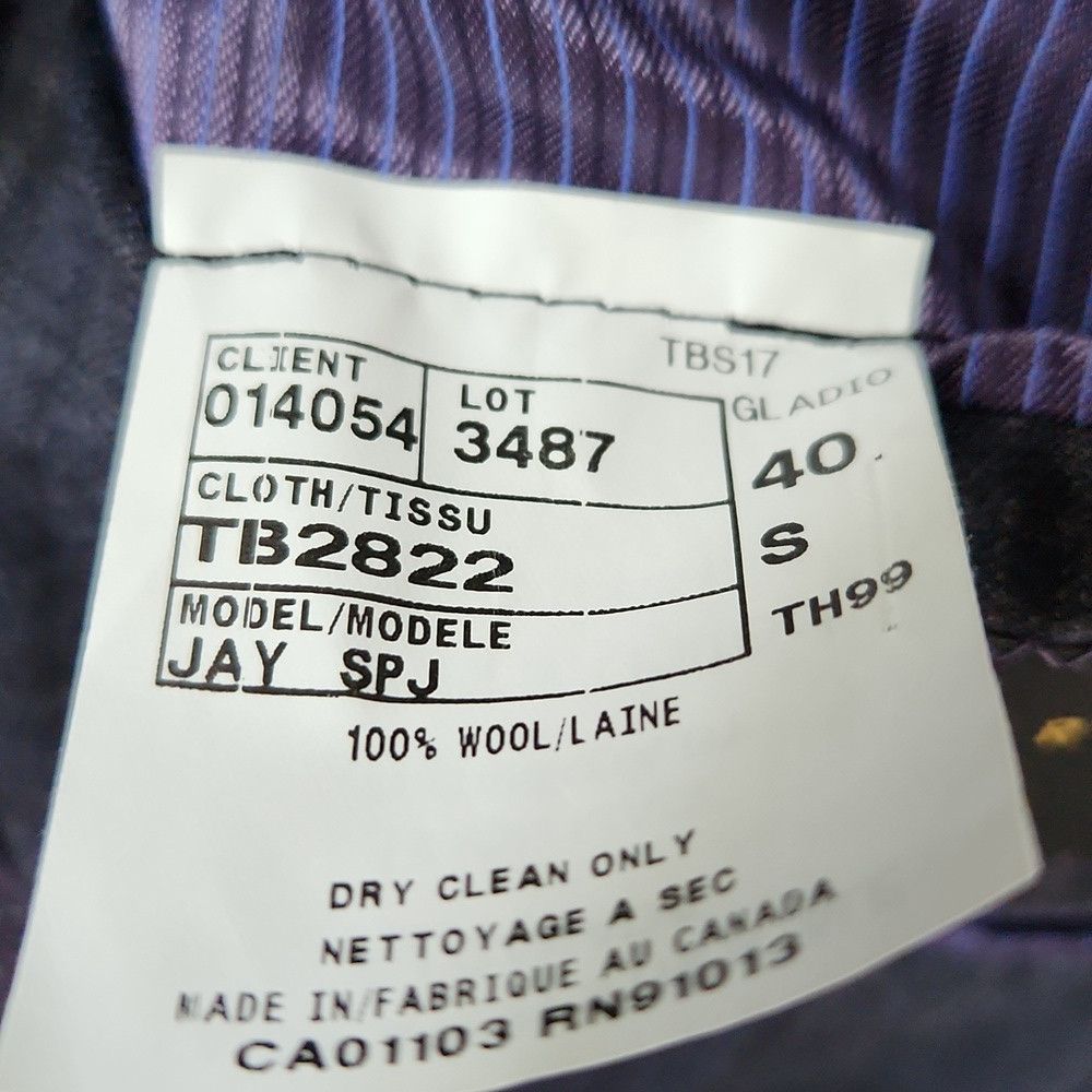 Ted Baker TED BAKER |JAY Textured Woven Wool Suit Jacket Blazer Navy Size 40S - 7 Thumbnail
