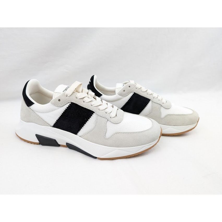 Tom Ford o1rshd1 Low-Top Sneakers in White/Black Size US 9 / EU 42 - 12 Thumbnail
