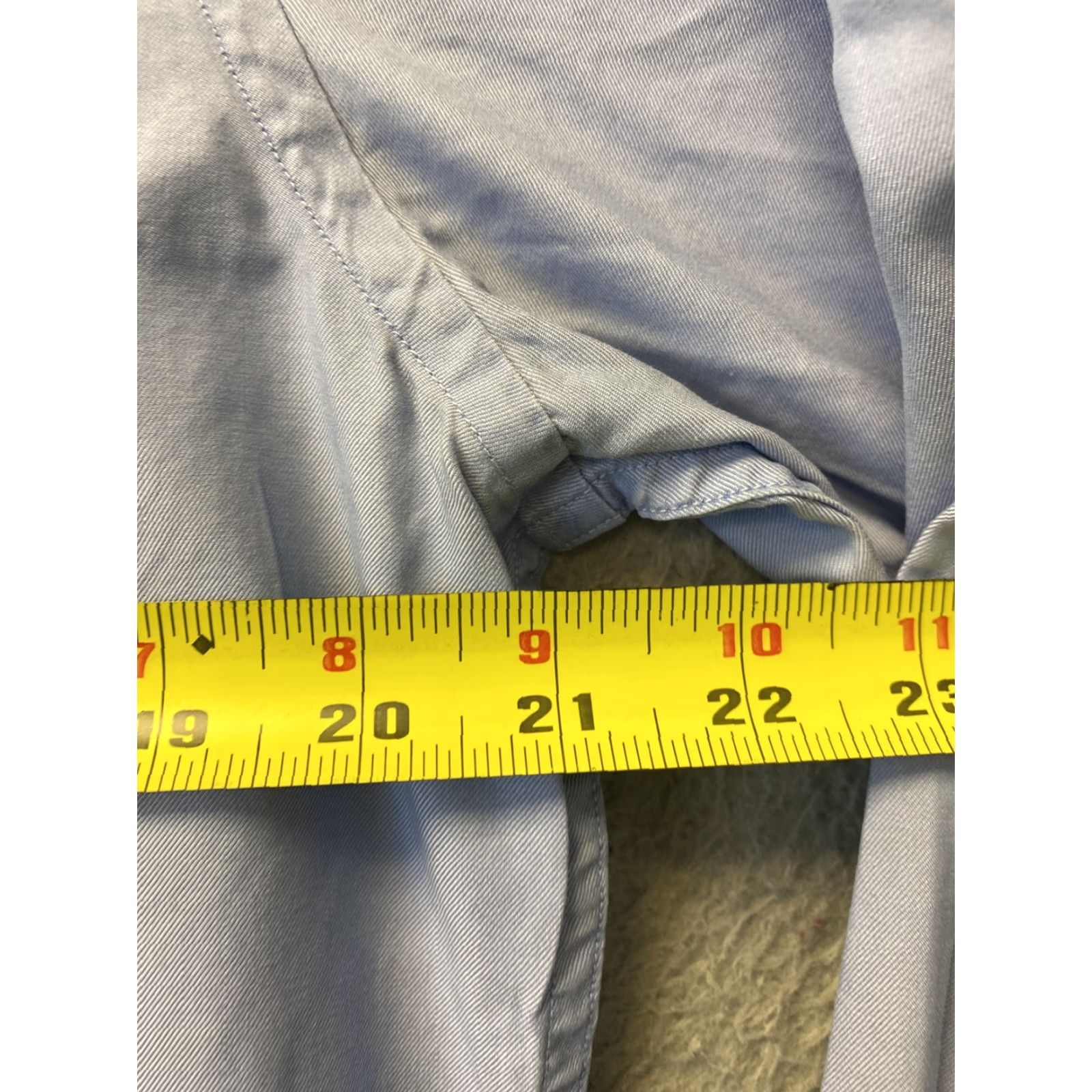 Gap Gap Dress Shirt Mens Size 15-15.5 Blue Long Sleeve Fitted /98-56 Size 40R - 4 Thumbnail