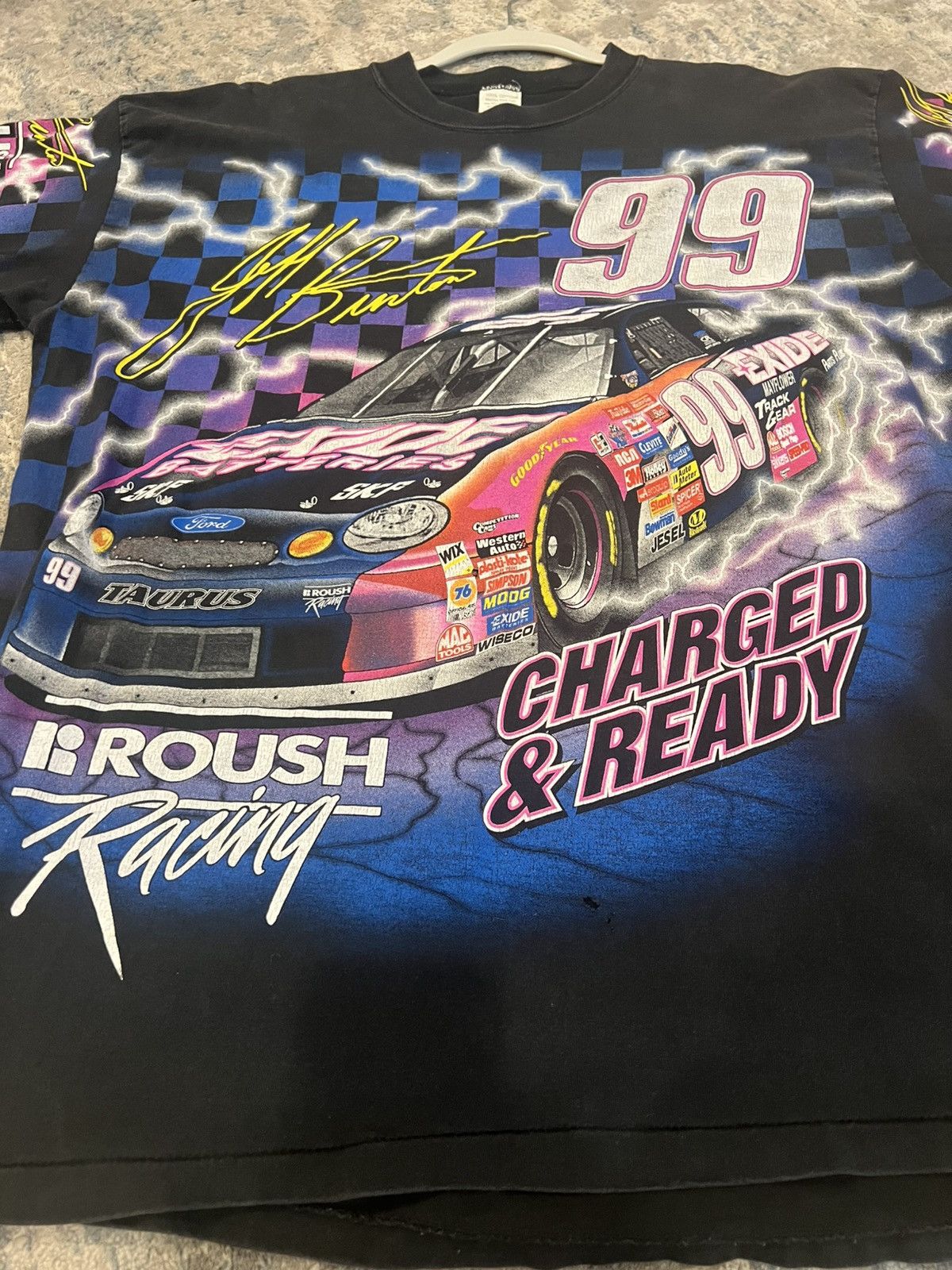 Other Jeff Burton Race Car Tshirt Size US XL / EU 56 / 4 - 2 Thumbnail