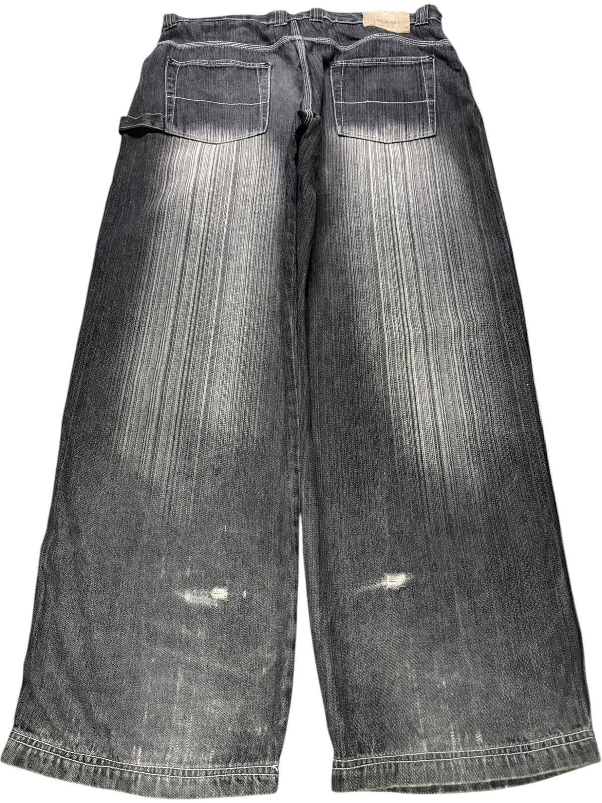 Japanese Brand Vintage Japanese Faded Wash Distress Carpenter Baggy Jeans Size US 36 / EU 52 - 2 Thumbnail