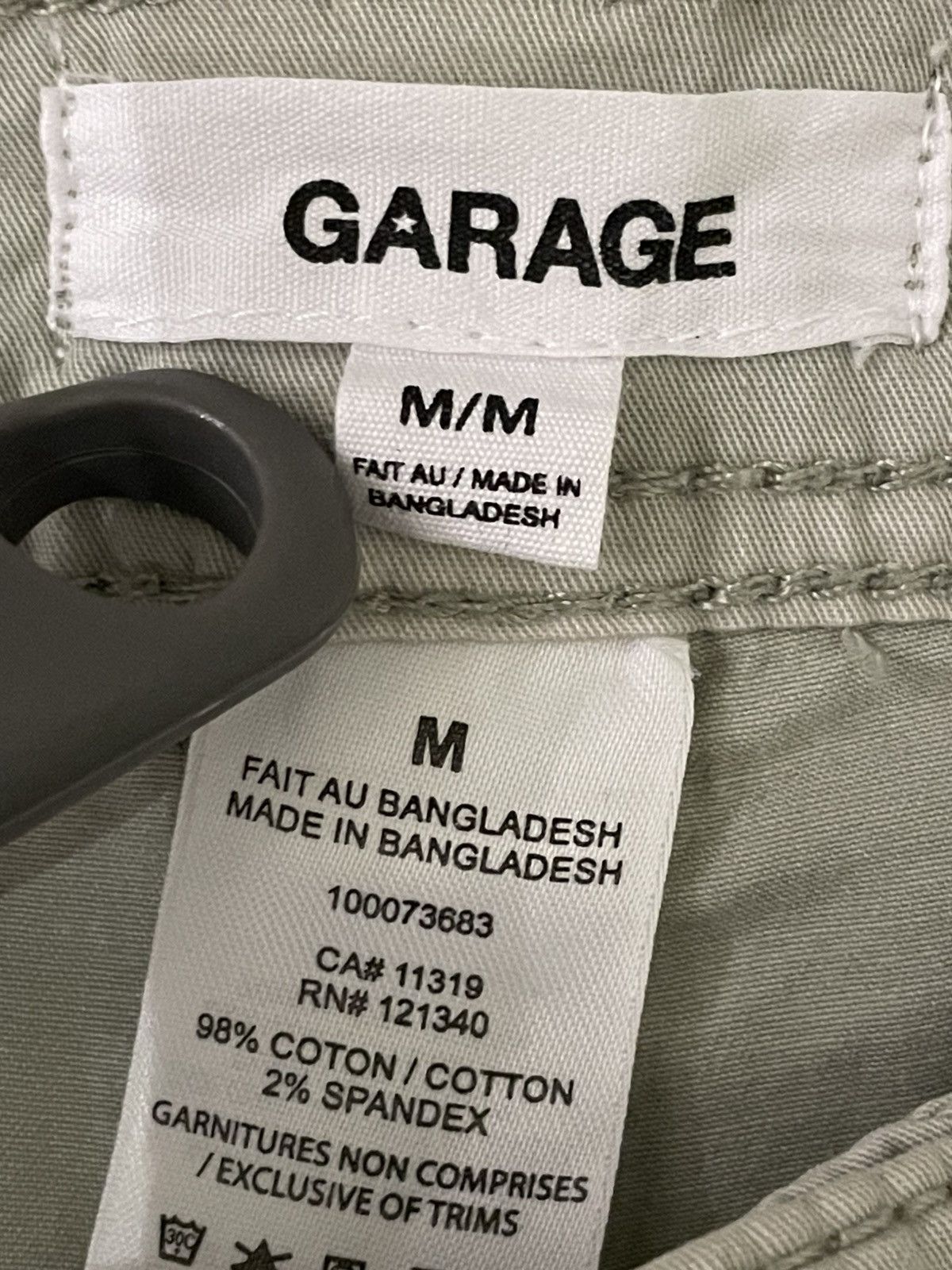 Garage Y2K Garage Light Army Green Zip Button Up Cute Mini Skirt Size 32" / US 10 / IT 46 - 6 Thumbnail
