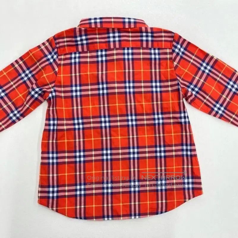 Burberry Burberry Red Plaid Cotton Women's Shirt. Size M / US 6-8 / IT 42-44 - 2 Thumbnail