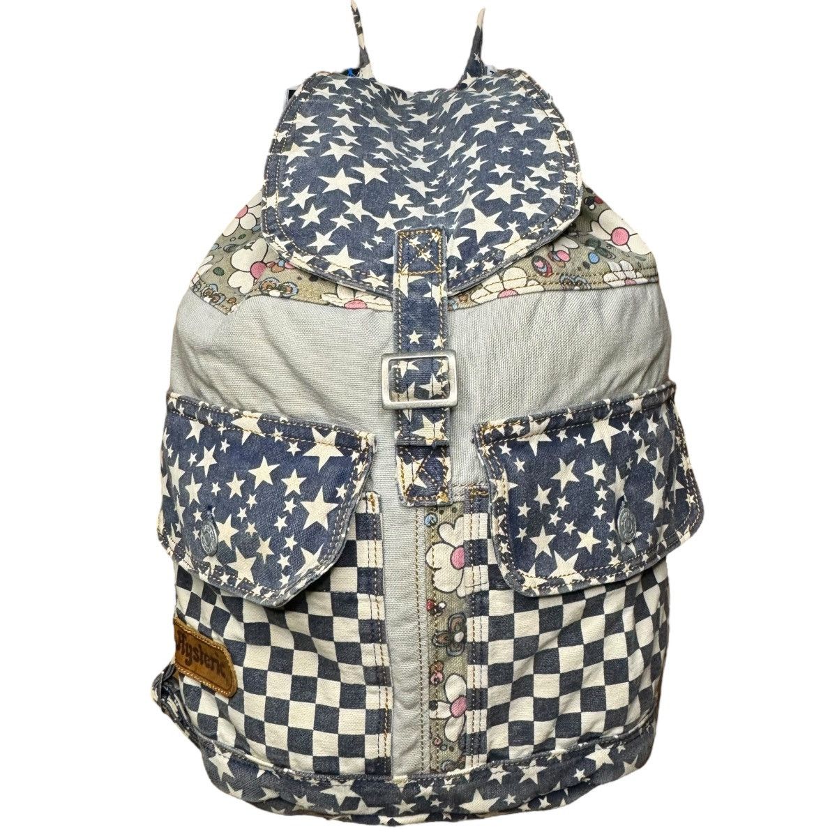 Hysteric Glamour Star & Flowers Denim Backpack