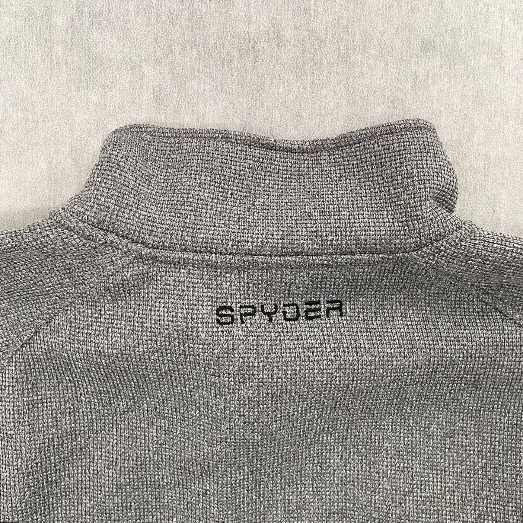 Spyder Spyder Jacket Adult L Gray Black 1/4 Zip Pullover Fleece Logo Mens Size US L / EU 52-54 / 3 - 5 Thumbnail