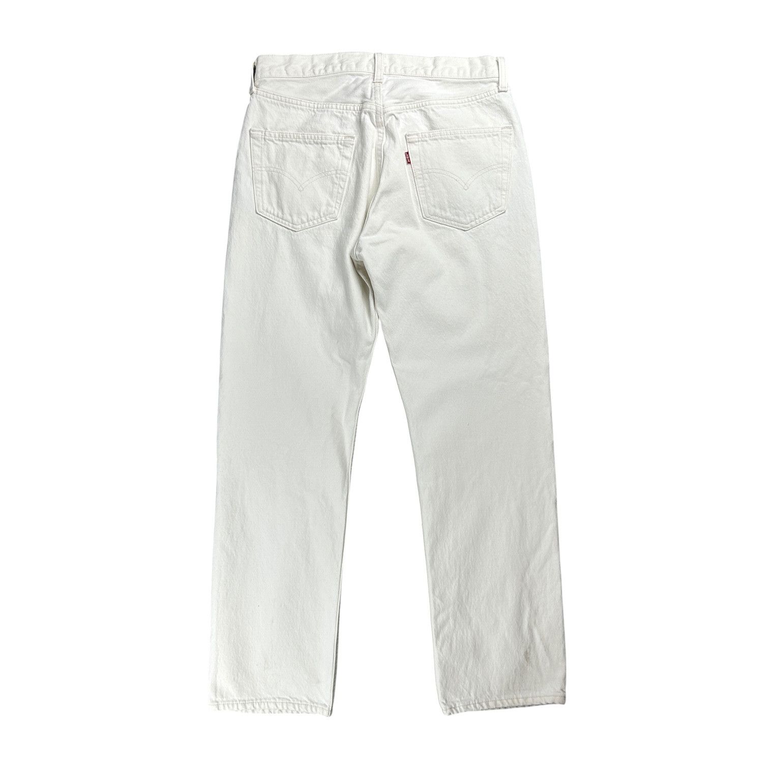 Levi's Vintage 90s Levi's 501 USA White Slim Straight Denim W33L30 Size US 33 - 2 Thumbnail