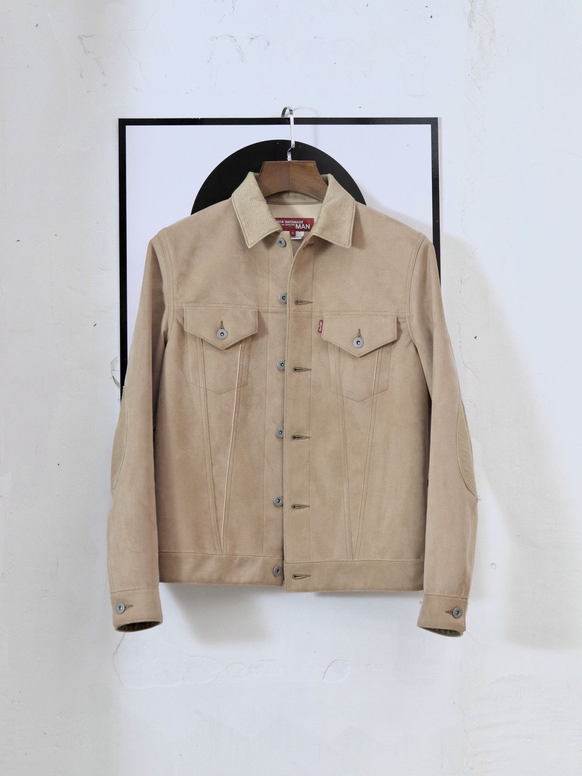 image of Comme Des Garcons x Junya Watanabe Levi’S X Cdg Man Junya Watanabe Jacket in Beige (Size Medium)
