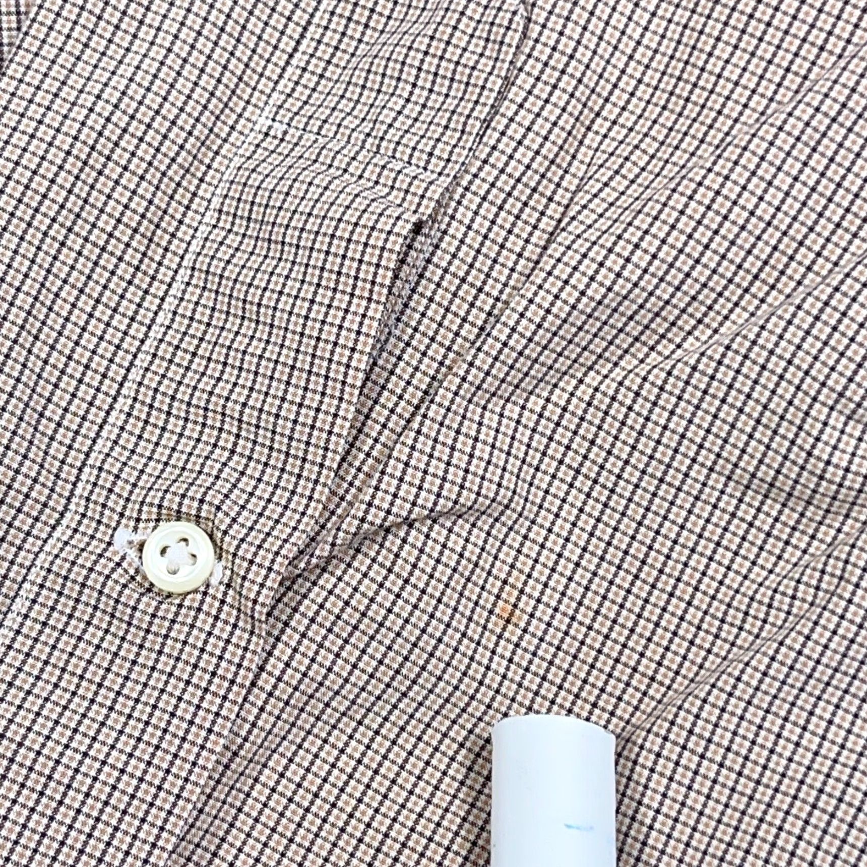 Ralph Lauren Ralph Lauren Shirt Men Adult Large Brown Plaid Button-Up Size 42R - 5 Thumbnail