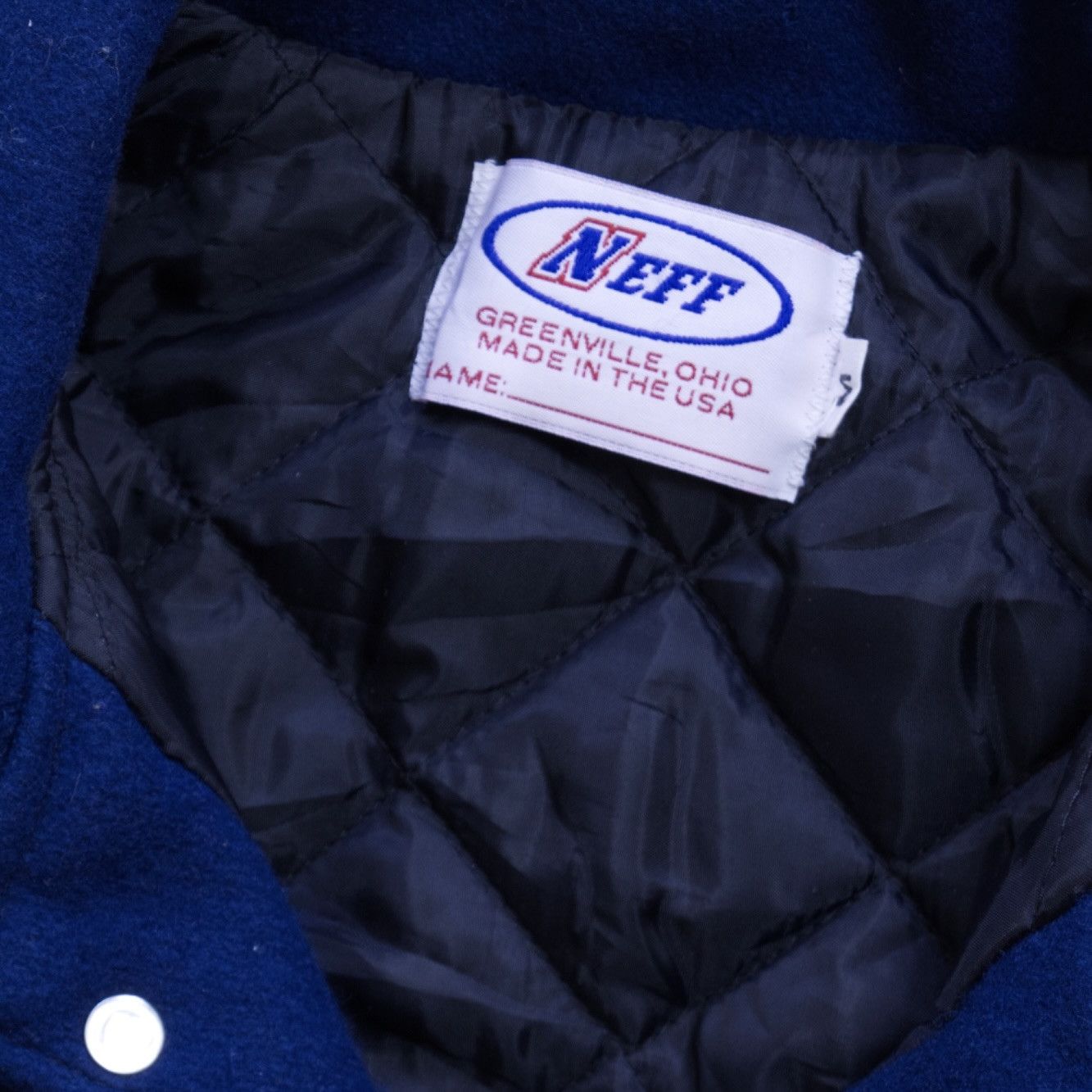 Vintage Vintage 00s Neff Varsity Wool Leather Button Jacket Size US M / EU 48-50 / 2 - 5 Thumbnail
