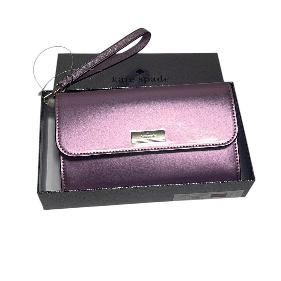 Kate Spade Kate Spade Kenzie Boxed Medium Flap Wristlet in Quartz Pink Size ONE SIZE - 3 Thumbnail