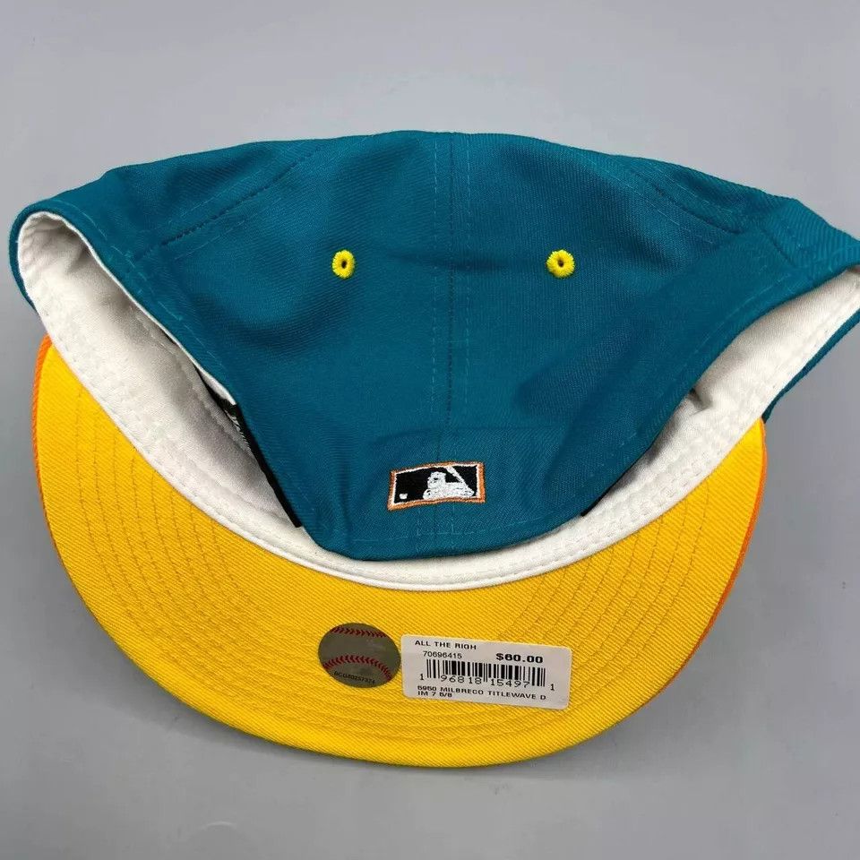 New Era Milwaukee Brewers Hat Men 7 5/8 59Fifty New Era Fitted Cap Size ONE SIZE - 5 Thumbnail