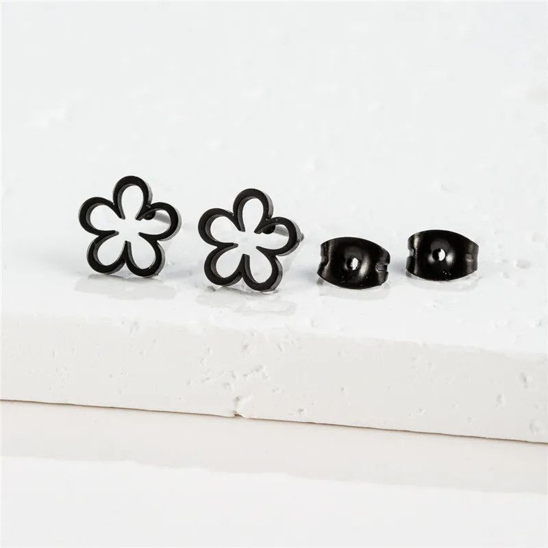 Jewelry Bohemia Cute Flower Stud Earrings Charm Earring Gift Size ONE SIZE - 1 Preview