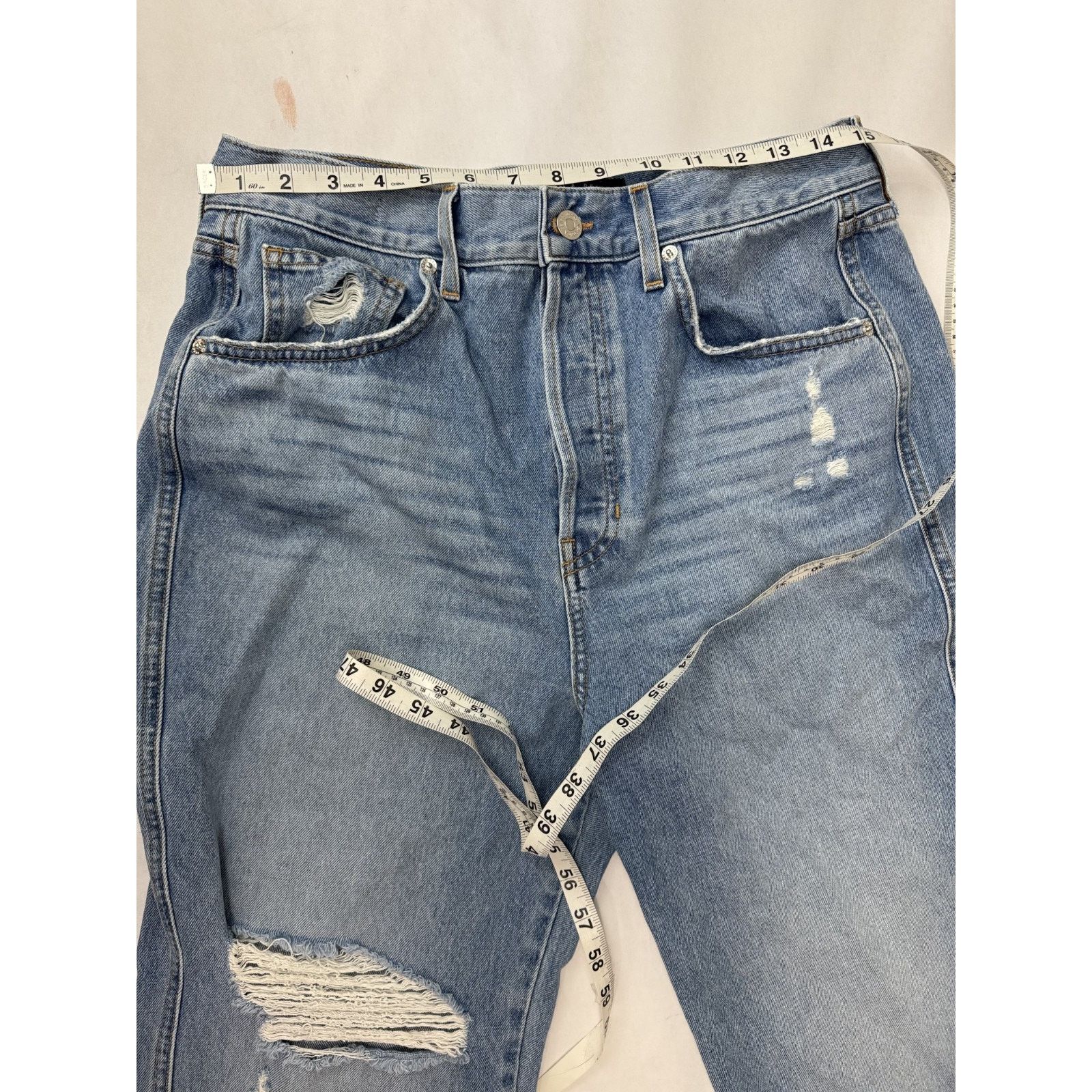 Veronica Beard Veronica Beard Blake Crop Classic Straight High Rise Jean 31 Size 31" - 4 Thumbnail