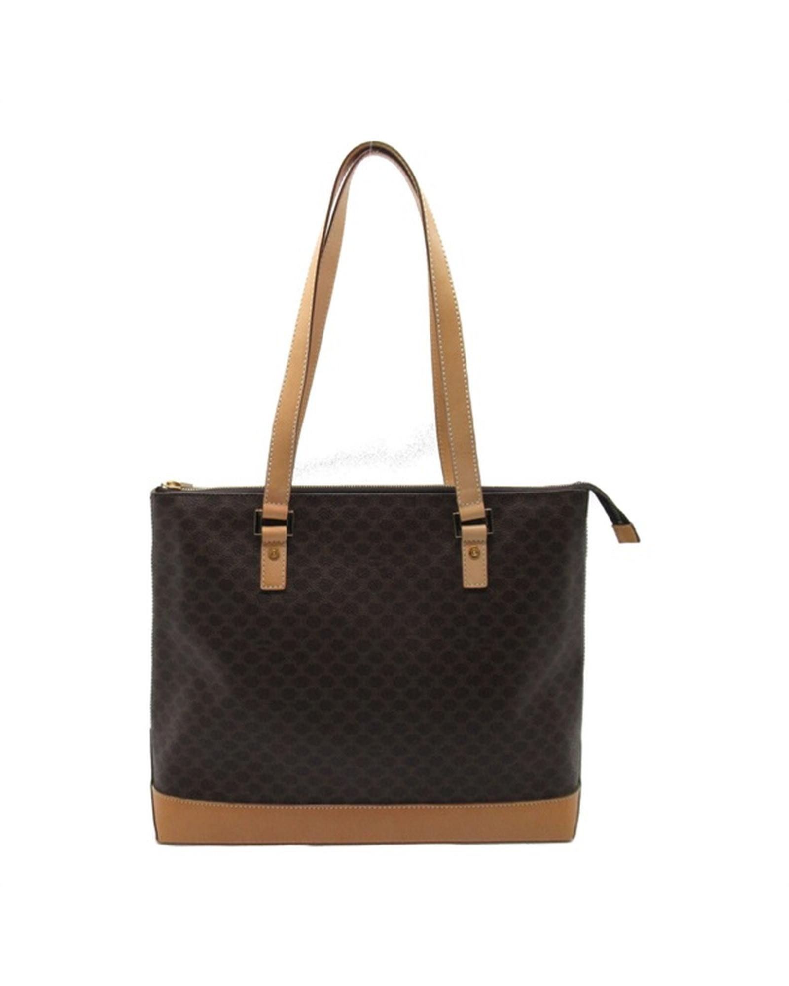 image of Celine Canvas Tote Bag In Brown - Excellent Condition, Women's
