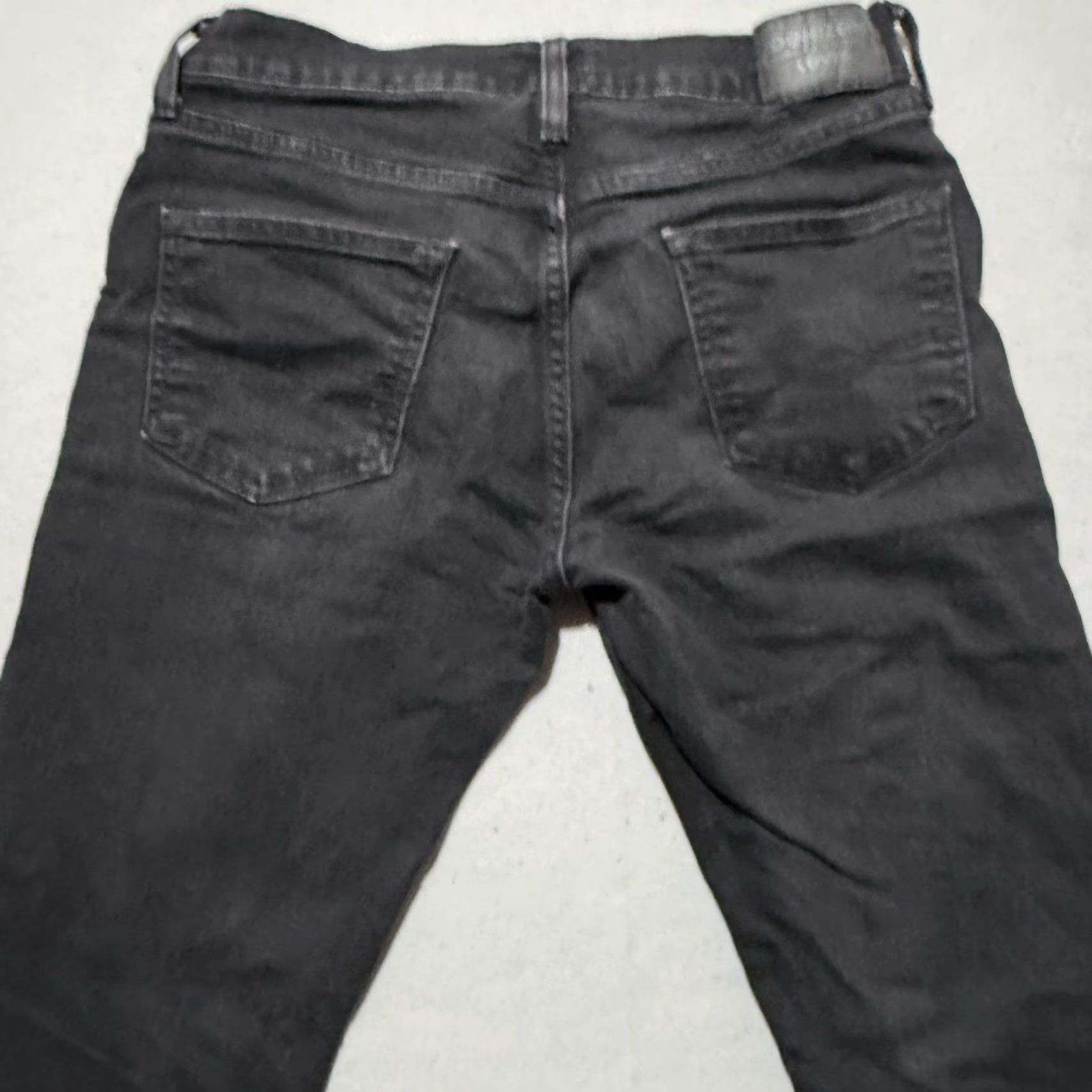 Levi's Denizen By Levi's Jeans Men Slim 30x30 Black Denimus 5-Pocket Low Rise Straight Size US 30 / EU 46 - 4 Thumbnail