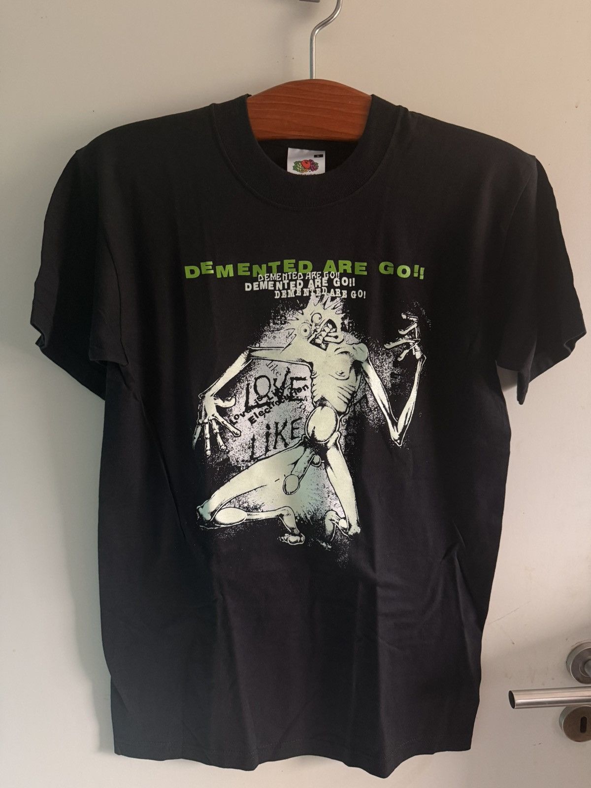 Other VINTAGE Demented Are Go "Love Is Like Electrocution" - GLOW Size US S / EU 44-46 / 1 - 5 Thumbnail