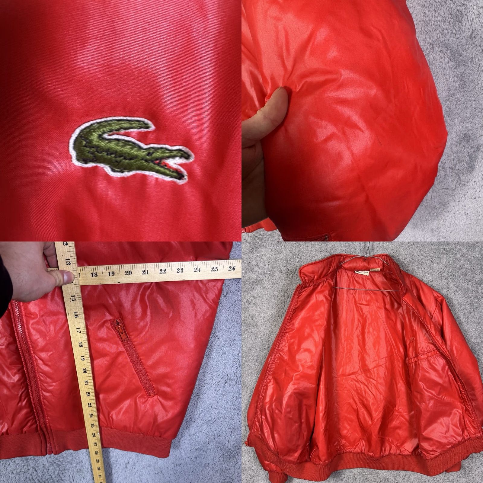 Lacoste VINTAGE Lacoste Jacket Mens XL Full Zip Club Windbreaker Hoodie Nylon 8998 Size US XL / EU 56 / 4 - 8 Thumbnail