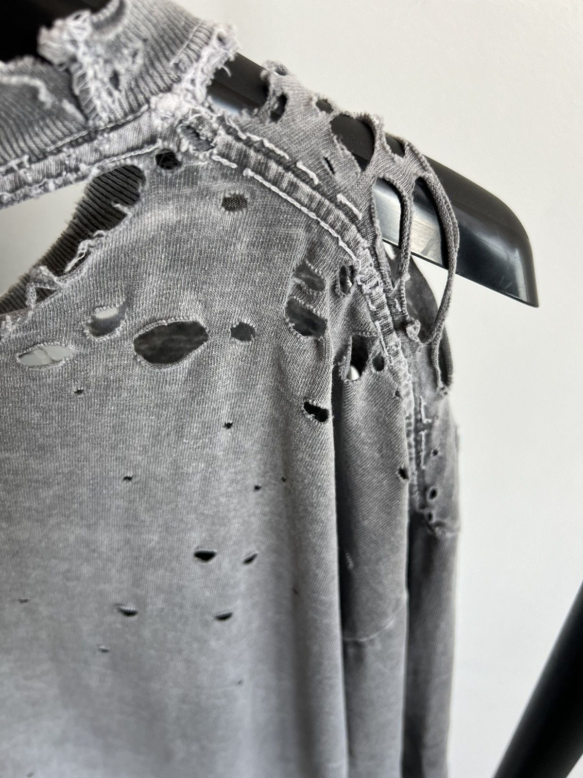 Vintage Vintage Thrashed Destroyed Slate Grey Tee Size US XL / EU 56 / 4 - 5 Thumbnail