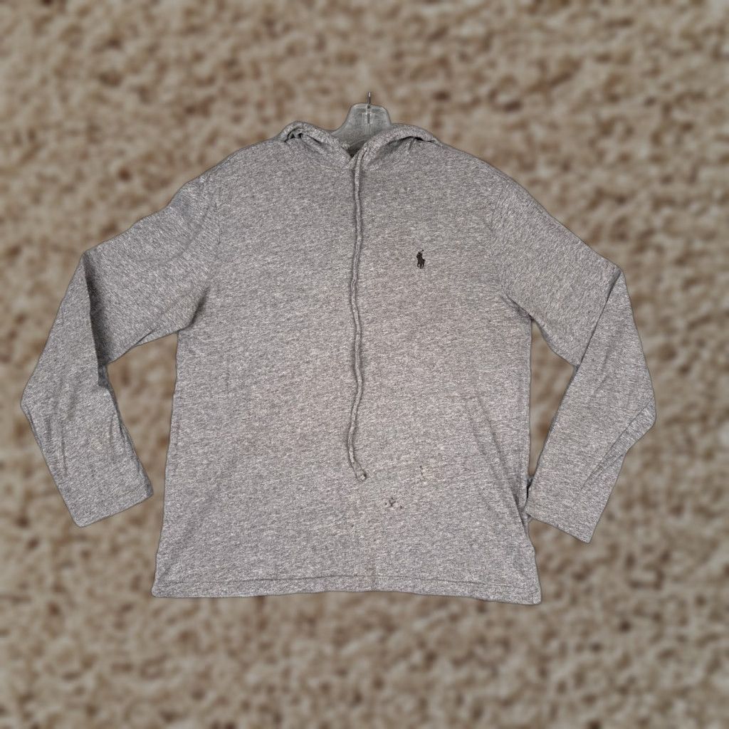 Polo Ralph Lauren Polo Ralph Lauren Shirt Men Small Gray 100% Cotton Pullover Hoodie Pony READ Size US S / EU 44-46 / 1 - 1 Thumbnail