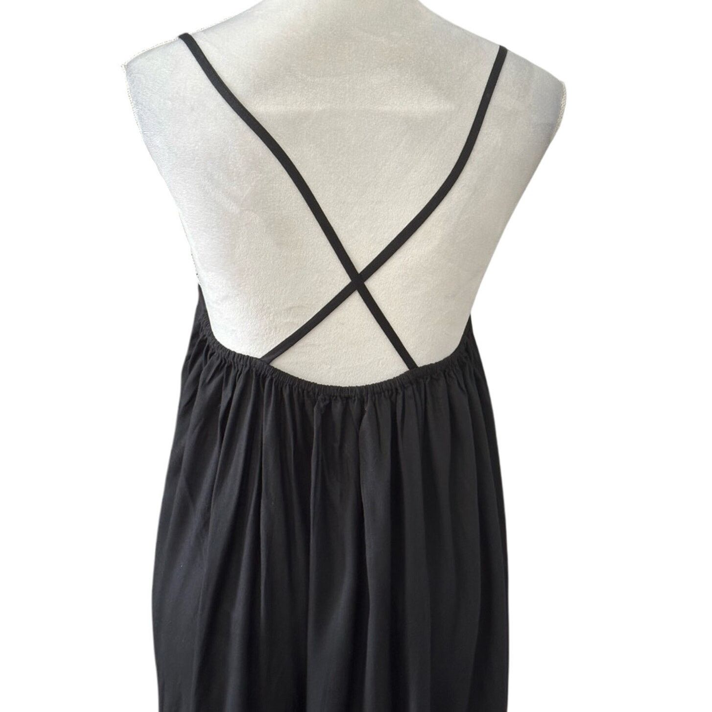 Other Area Stars Slip Dress Cross Back Embellish Women's Black M Size M / US 6-8 / IT 42-44 - 5 Thumbnail