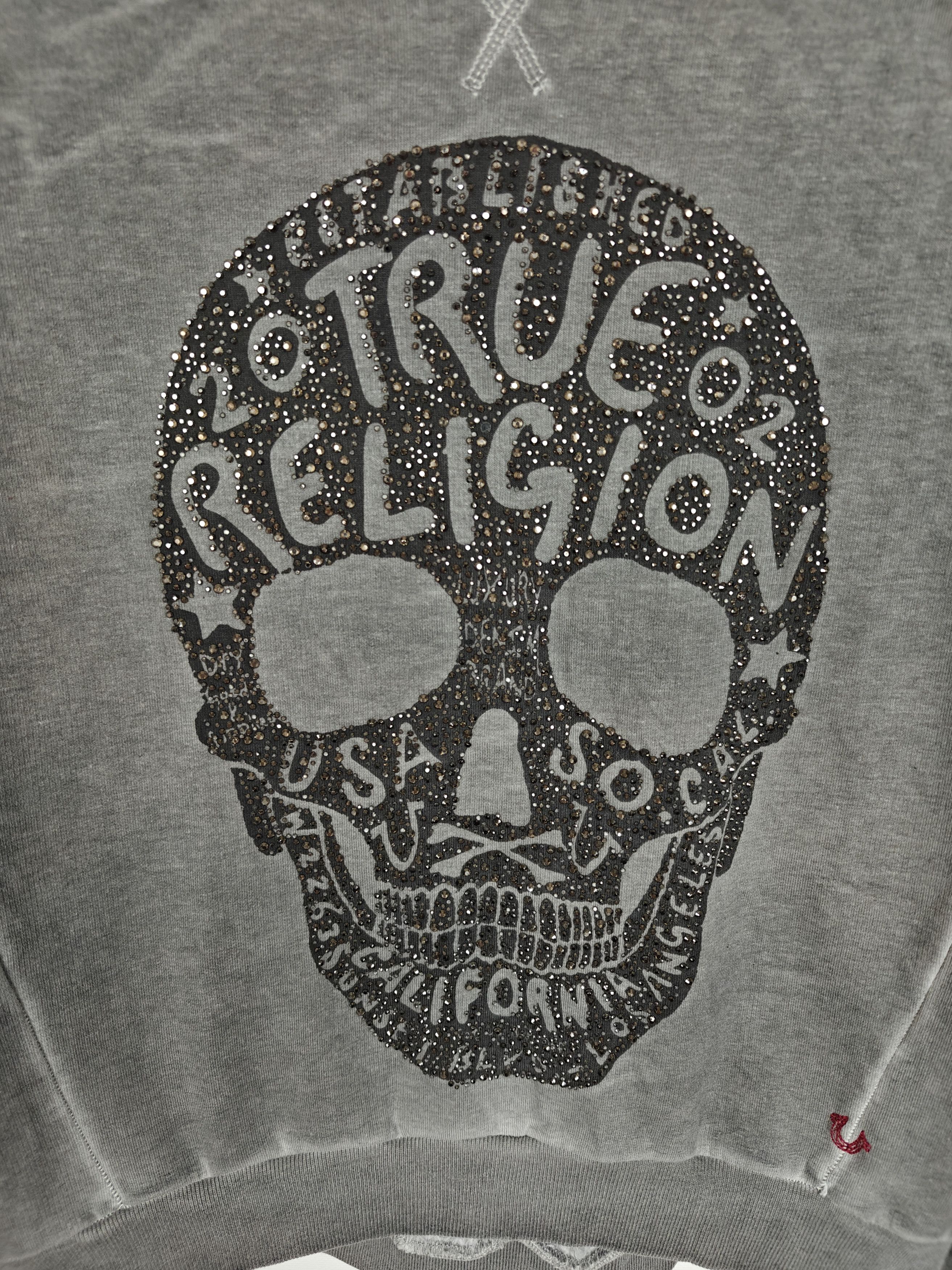 True Religion True Religion Sweatshirt Skull Center Logo Gray size L Size L / US 10 / IT 46 - 3 Thumbnail