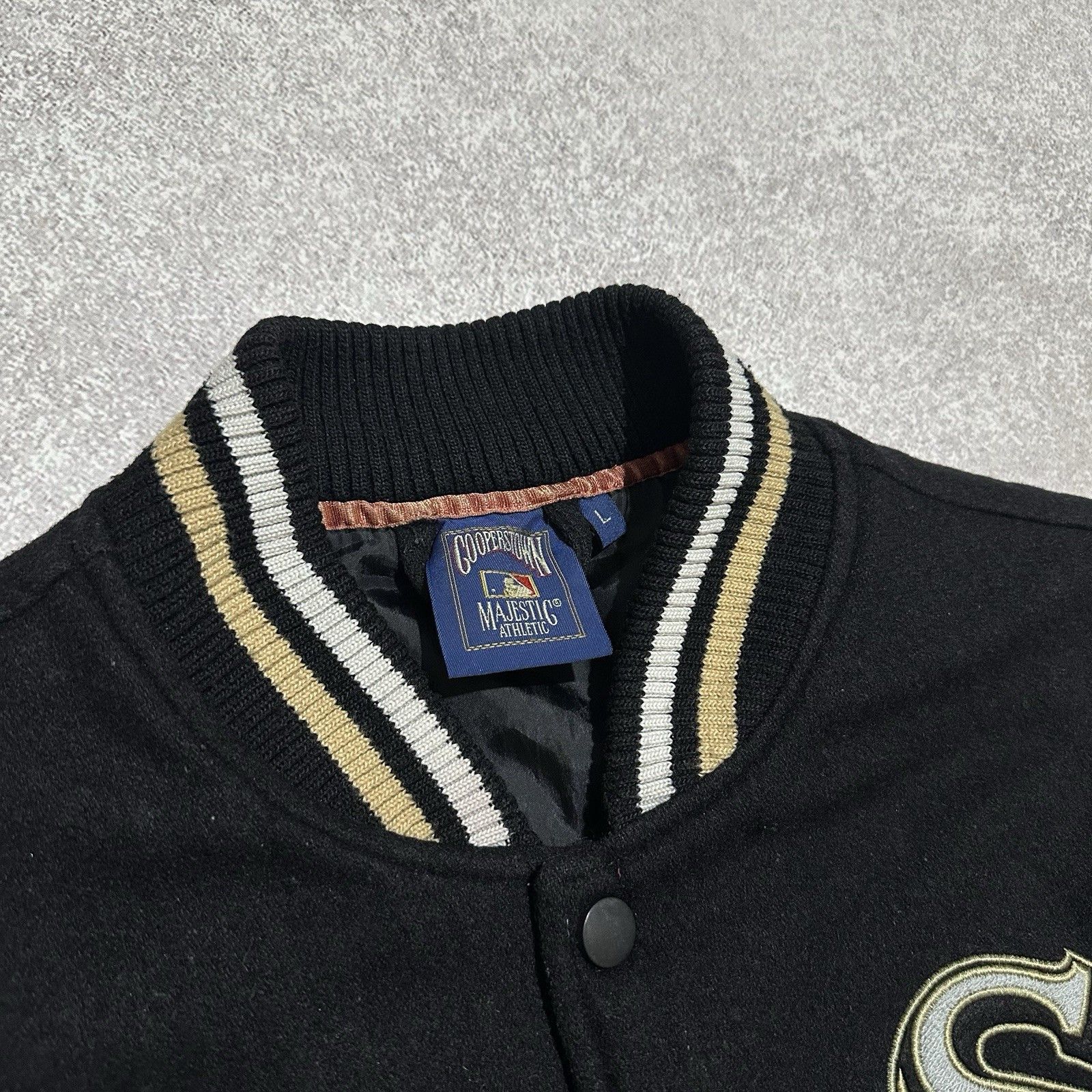 MLB × Majestic × Vintage Whitesox Cooperstown Majestic Bomber MLB Baseball Jacket Size US L / EU 52-54 / 3 - 5 Thumbnail