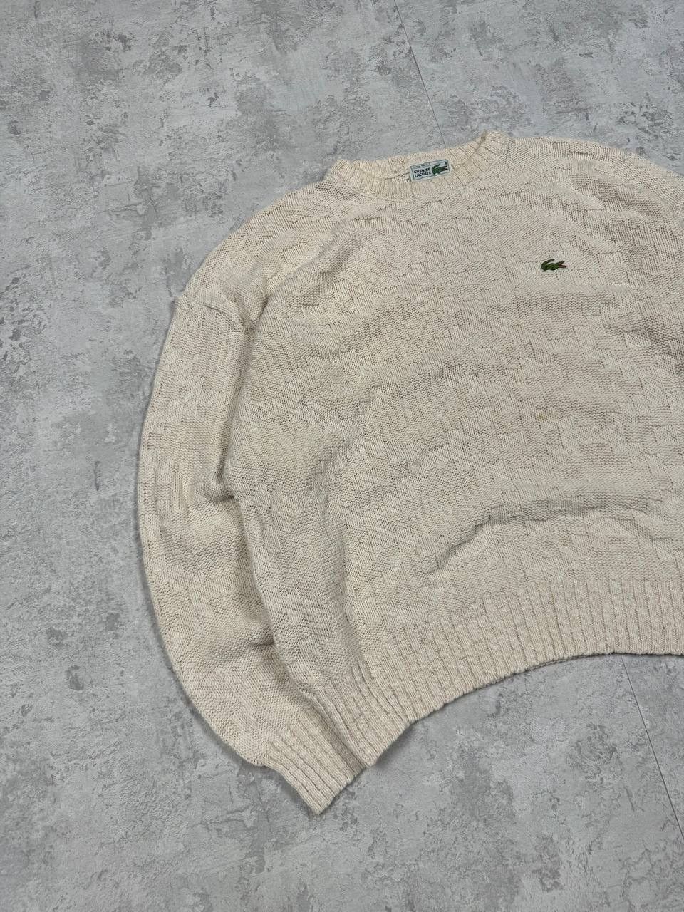 Lacoste Vintage Lacoste Beige Sweater Size 4 Size US M / EU 48-50 / 2 - 3 Thumbnail