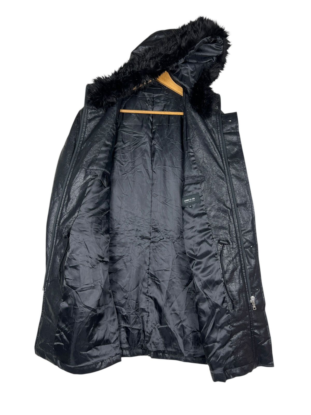 Comme Ca Ism 🔥 Comme ca Ism Faux Fur Trim Coated Jacket Size US M / EU 48-50 / 2 - 8 Thumbnail