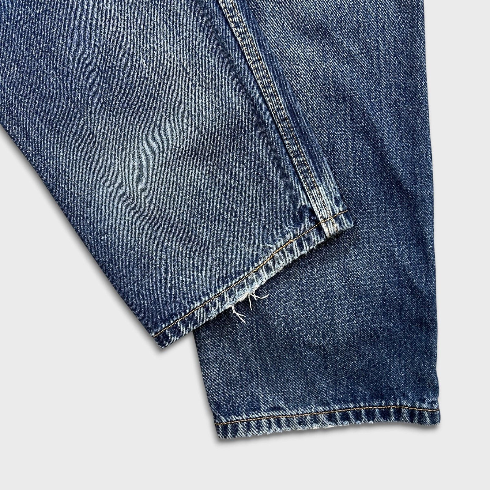 Levi's Levi's 505 Jeans 34x30 Blue Regular Straight Leg Distress Size US 34 / EU 50 - 9 Thumbnail