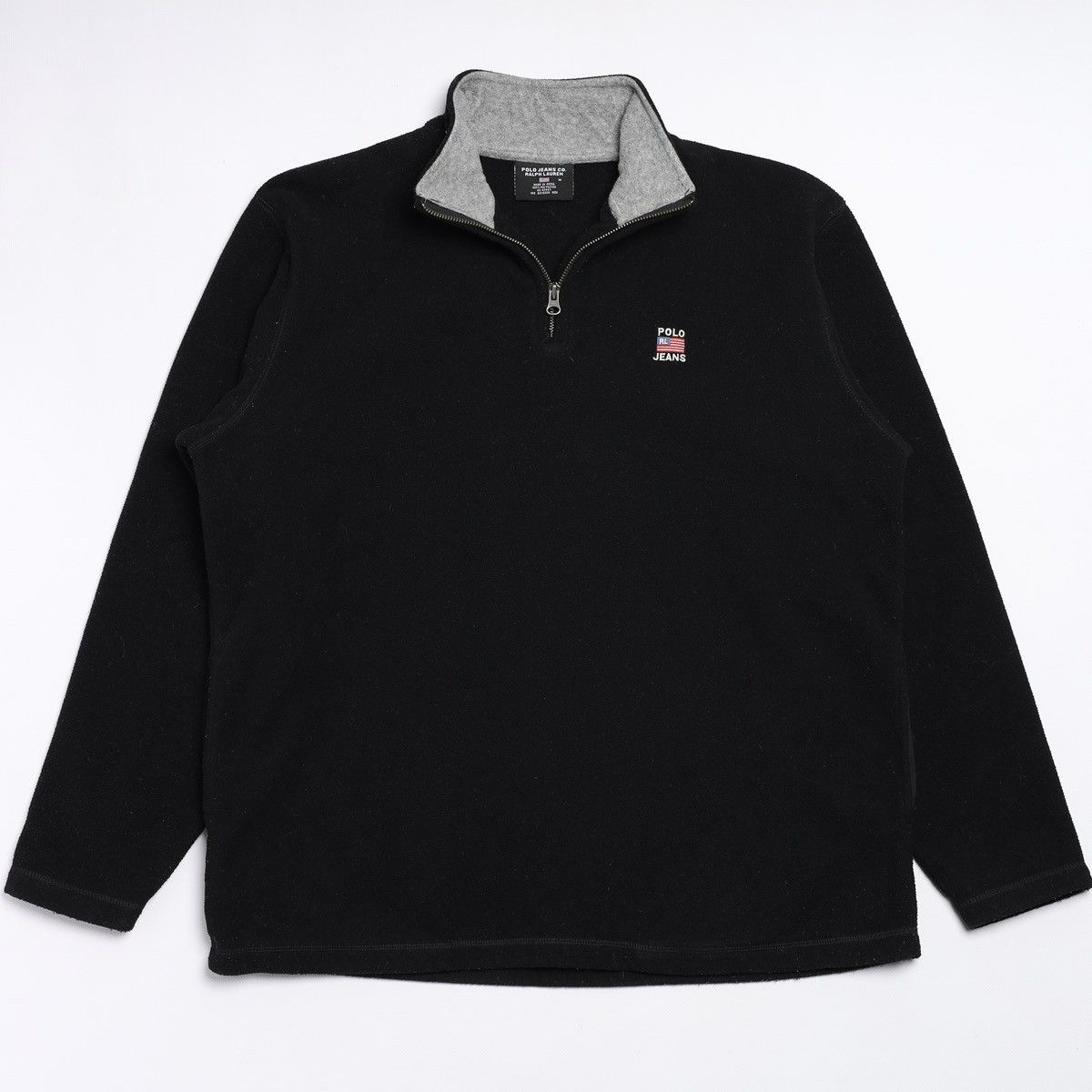 Ralph Lauren Polo Jeans Company Logo Fleece Zip Size US M / EU 48-50 / 2 - 1 Thumbnail