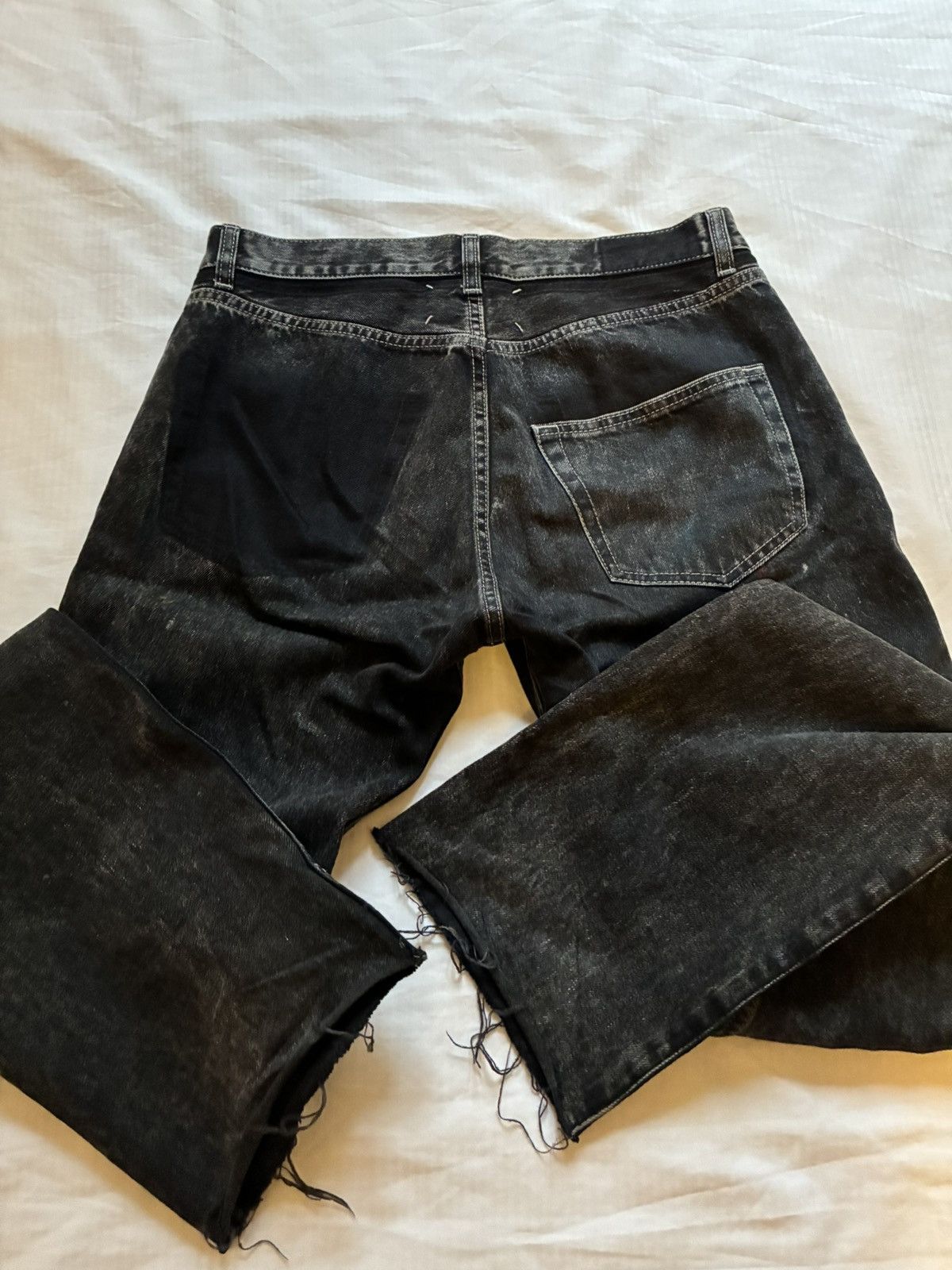 Maison Margiela Margiela Black Splatter Denim Jeans Size US 32 / EU 48 - 1 Thumbnail