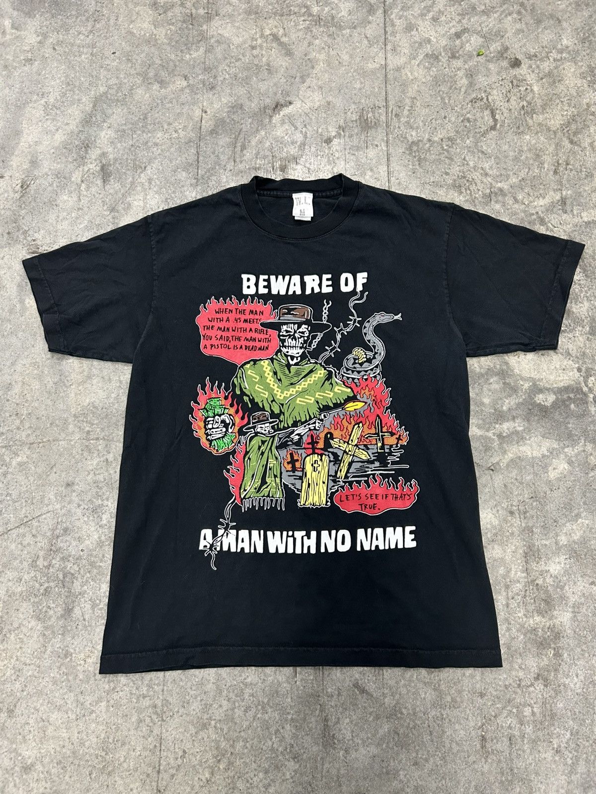 Warren Lotas Warren lotas t shirt beware of a man with no name Size US M / EU 48-50 / 2 - 1 Thumbnail