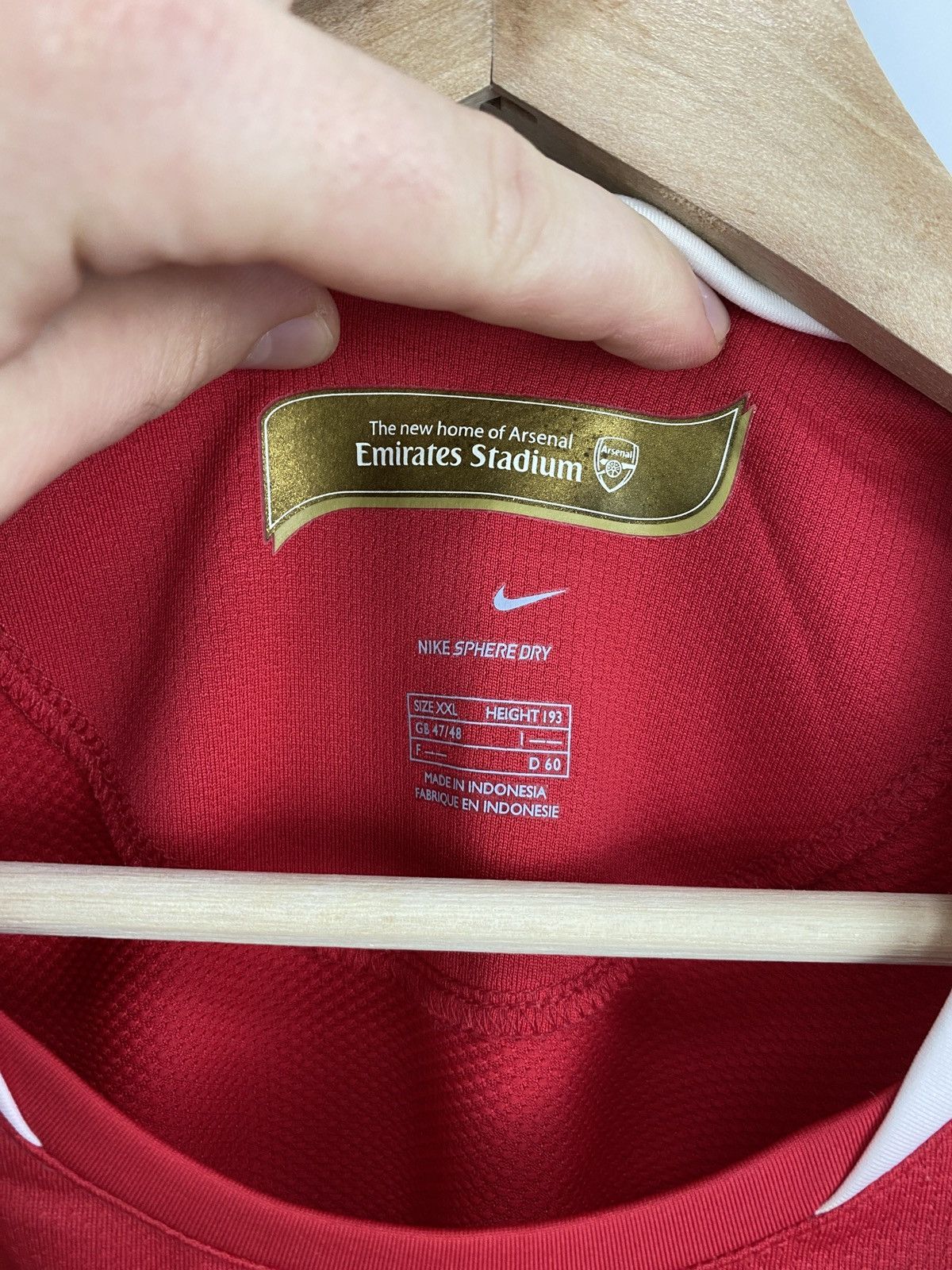 Nike 🏴󠁧󠁢󠁥󠁮󠁧󠁿 Nike Arsenal 2006 Jersey Soccer Football Shirt Rare Retro Size US XXL / EU 58 / 5 - 5 Thumbnail