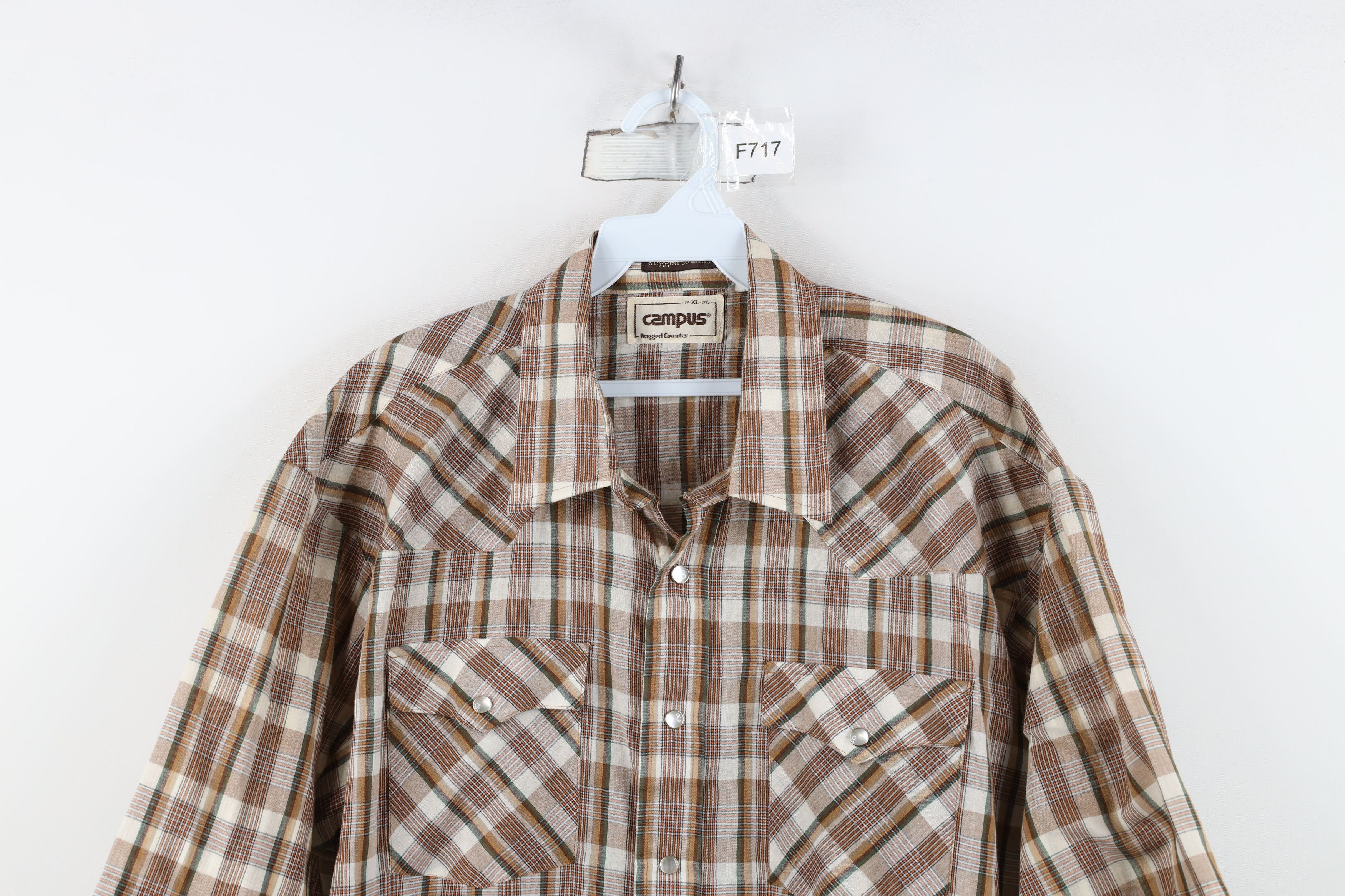 Vintage Vintage 70s Streetwear Western Short Sleeve Button Shirt Size US XL / EU 56 / 4 - 2 Thumbnail