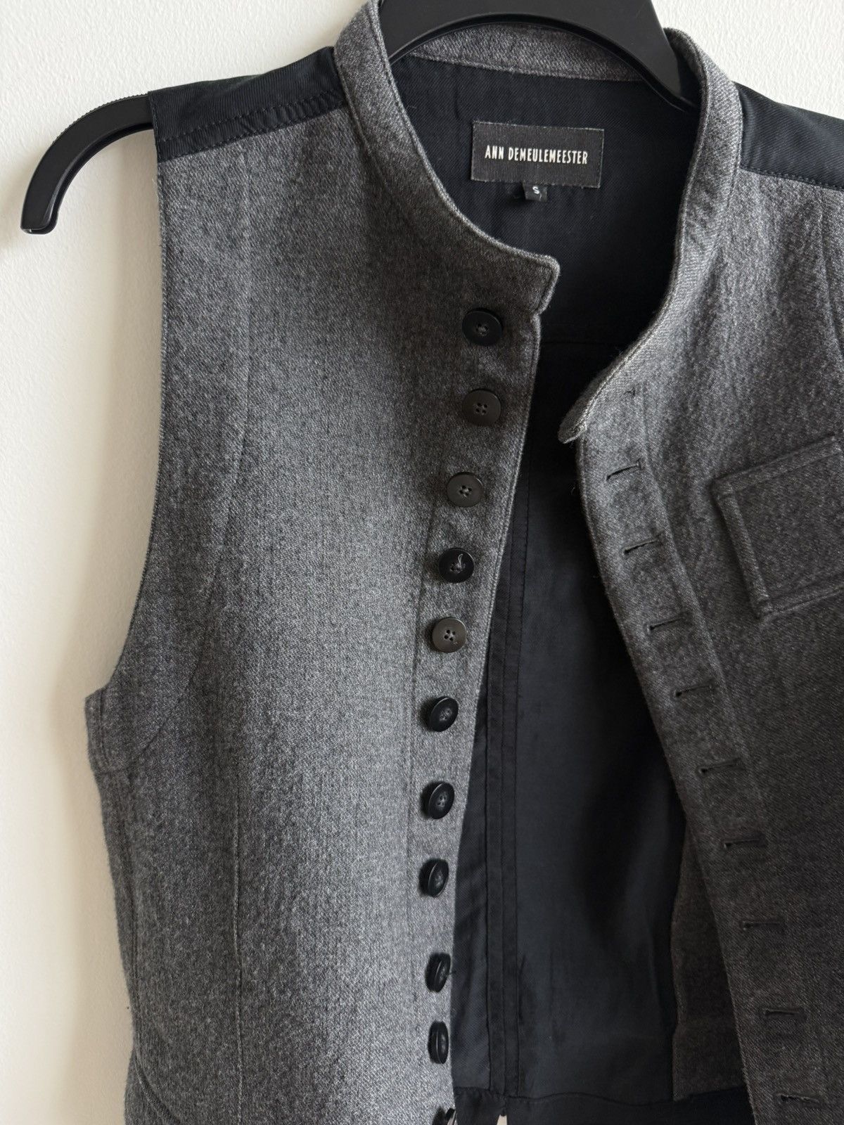Ann Demeulemeester Wool Buttoned Vest (Runway) Size US S / EU 44-46 / 1 - 3 Thumbnail