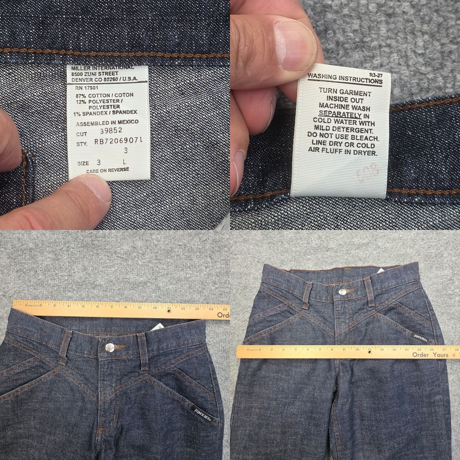 Vintage Vintage Rocky Mountain Rockies Pants Juniors Blue Size 26" / US 2 / IT 38 - 8 Thumbnail