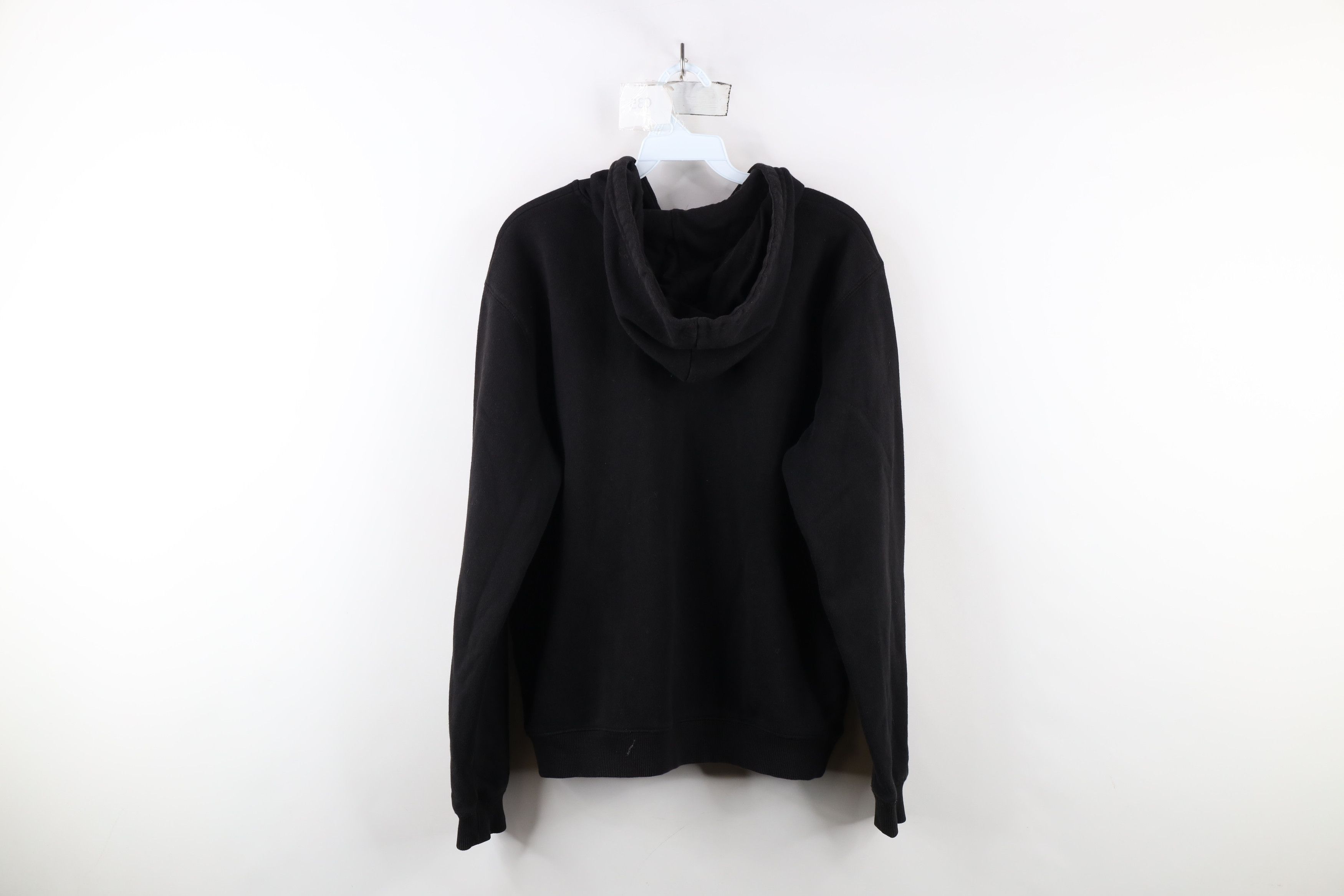 Vintage Vintage 90s Streetwear Full Zip Hoodie Sweatshirt Black Size L / US 10 / IT 46 - 12 Thumbnail