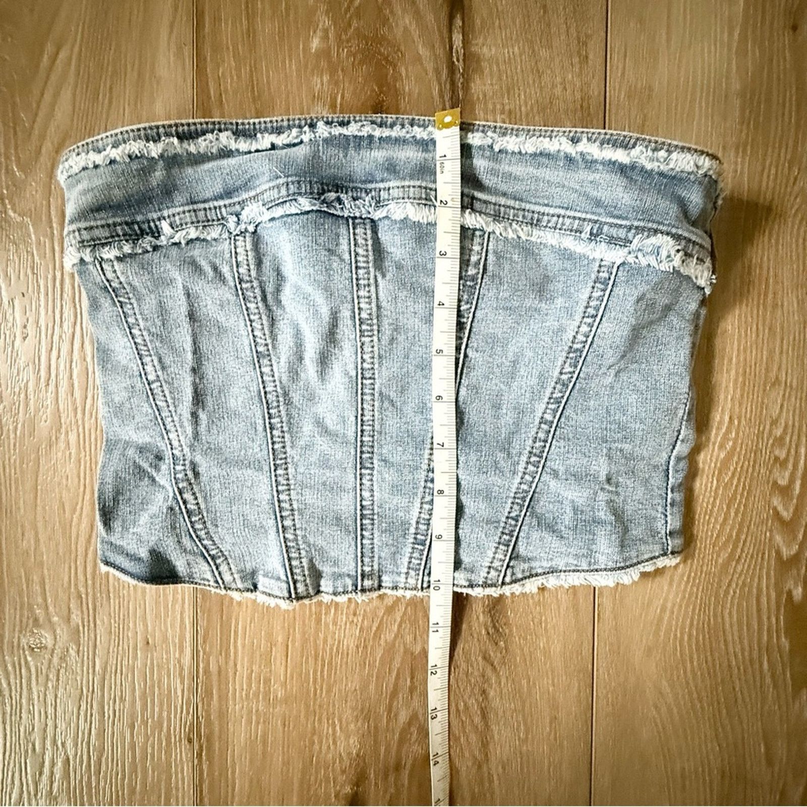 Urban Outfitters Urban Outfitters Ecote Kate Denim Tube Top M Size M / US 6-8 / IT 42-44 - 9 Thumbnail