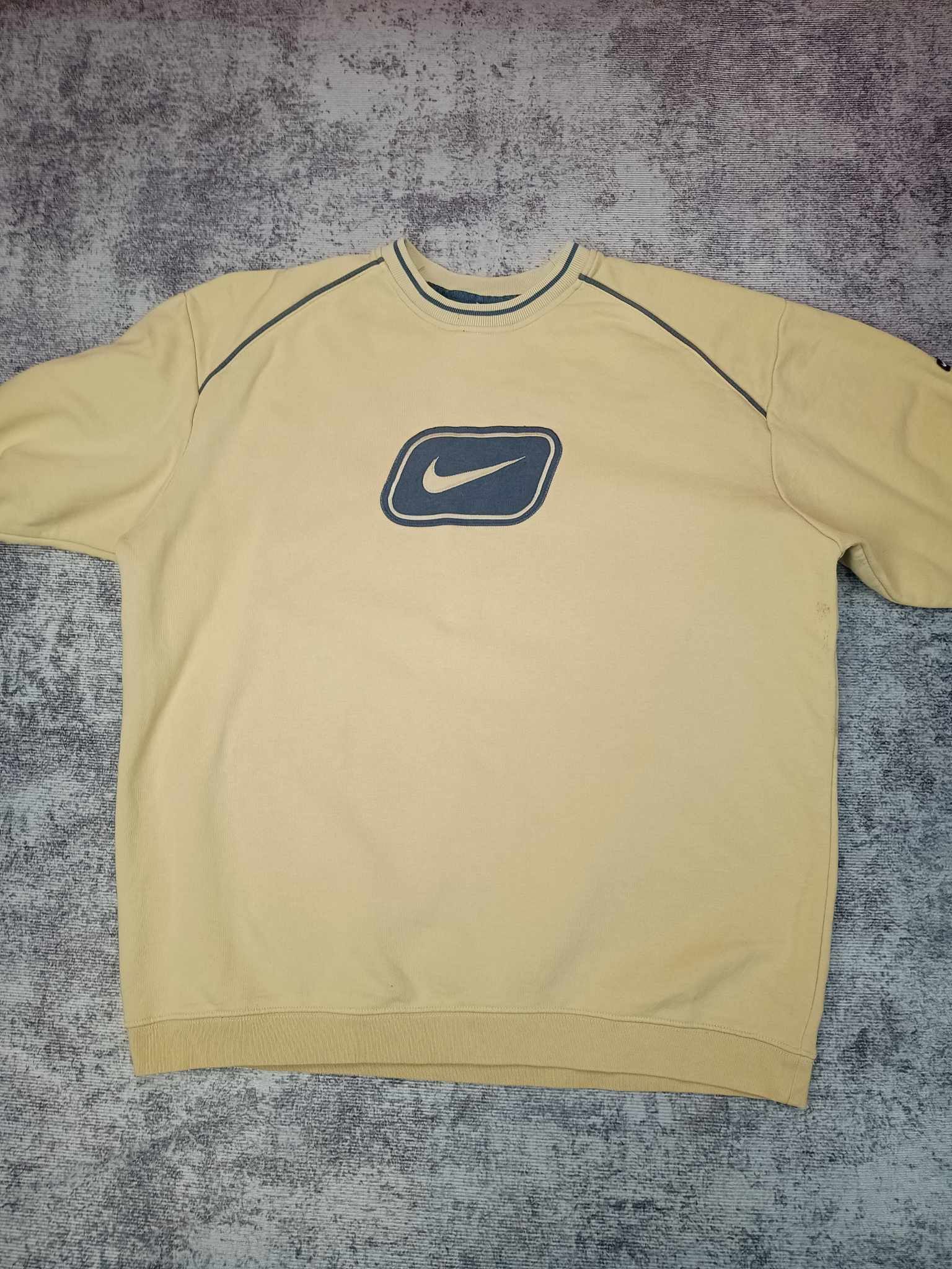 Nike × Vintage nike sweatshirt Vintage 90s 00s Rare Big Swoosh embroidered Size US XL / EU 56 / 4 - 7 Thumbnail