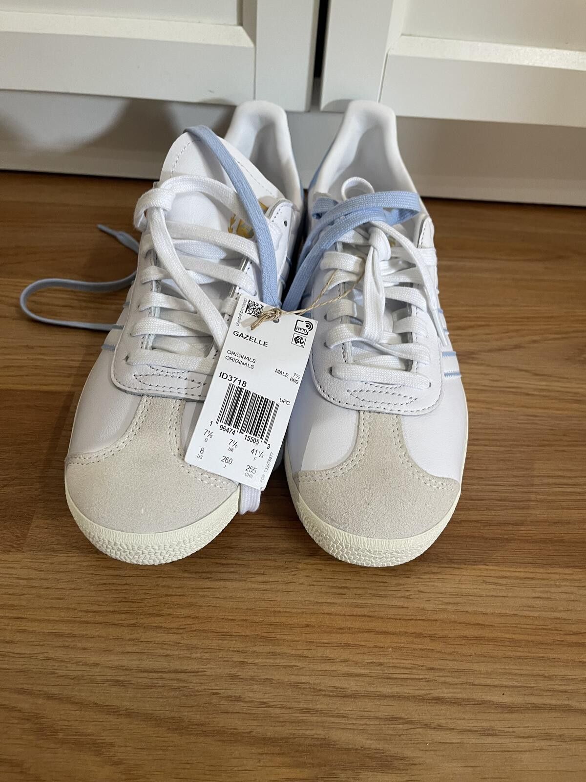 Adidas Adidas Gazelle Argentina White and Light Blue Sneakers Size US 8 / EU 41 - 7 Thumbnail