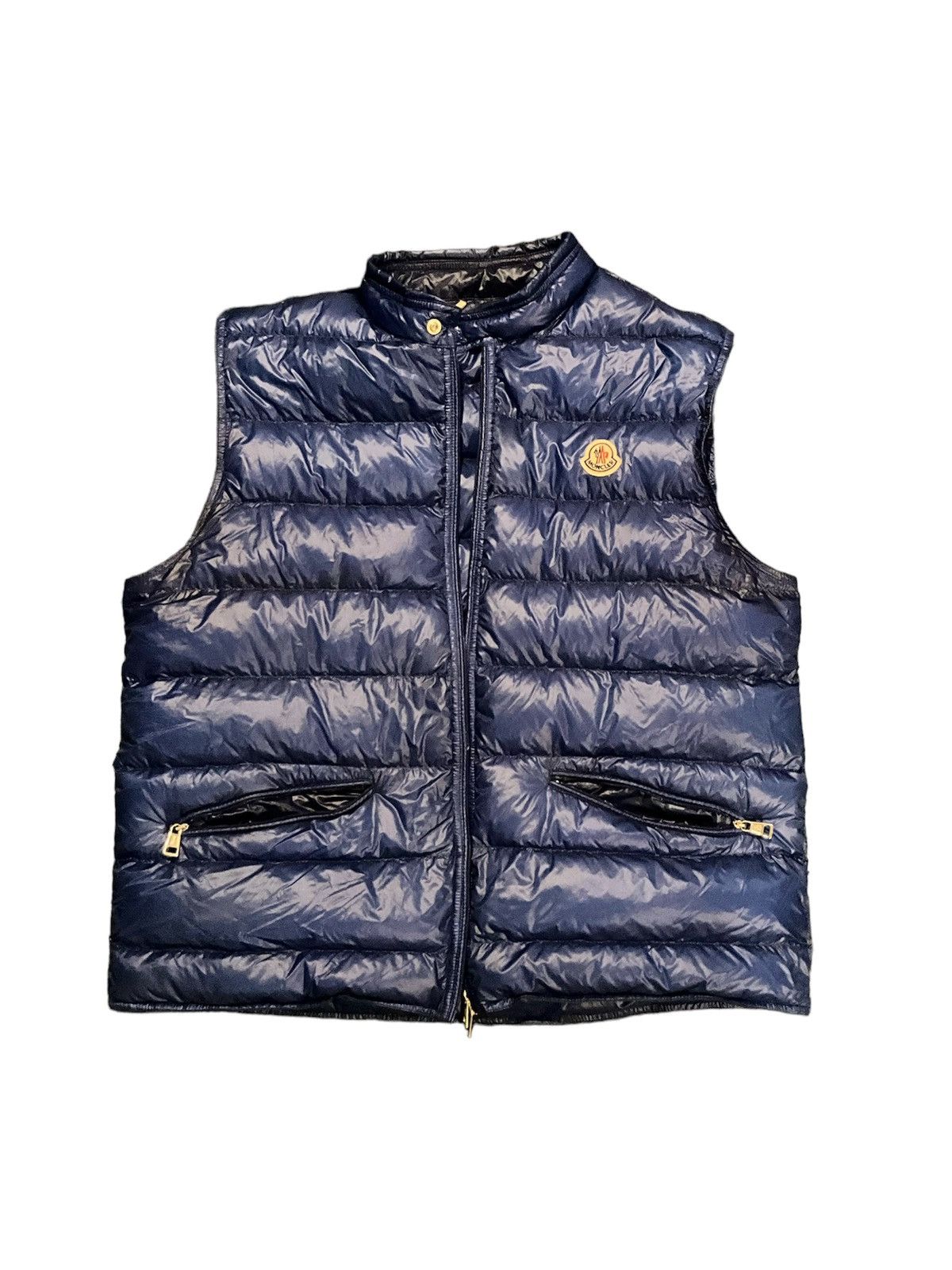 Moncler Moncler vest pre owned large blue Size US L / EU 52-54 / 3 - 1 Thumbnail