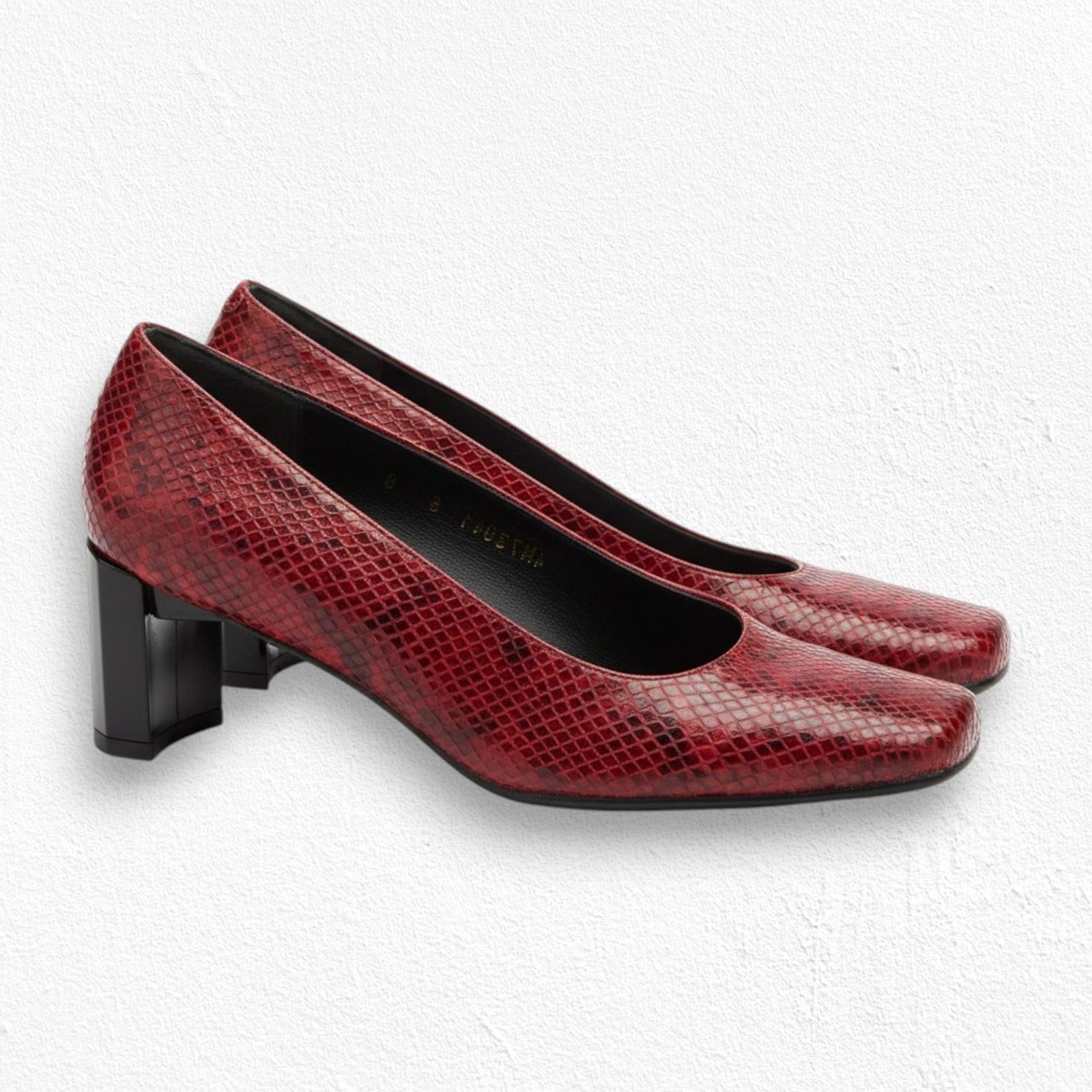 Stuart Weitzman Stuart Weitzman 90s Square Toe Block Heel Pumps 6 Size US 6 / IT 36 - 1 Thumbnail