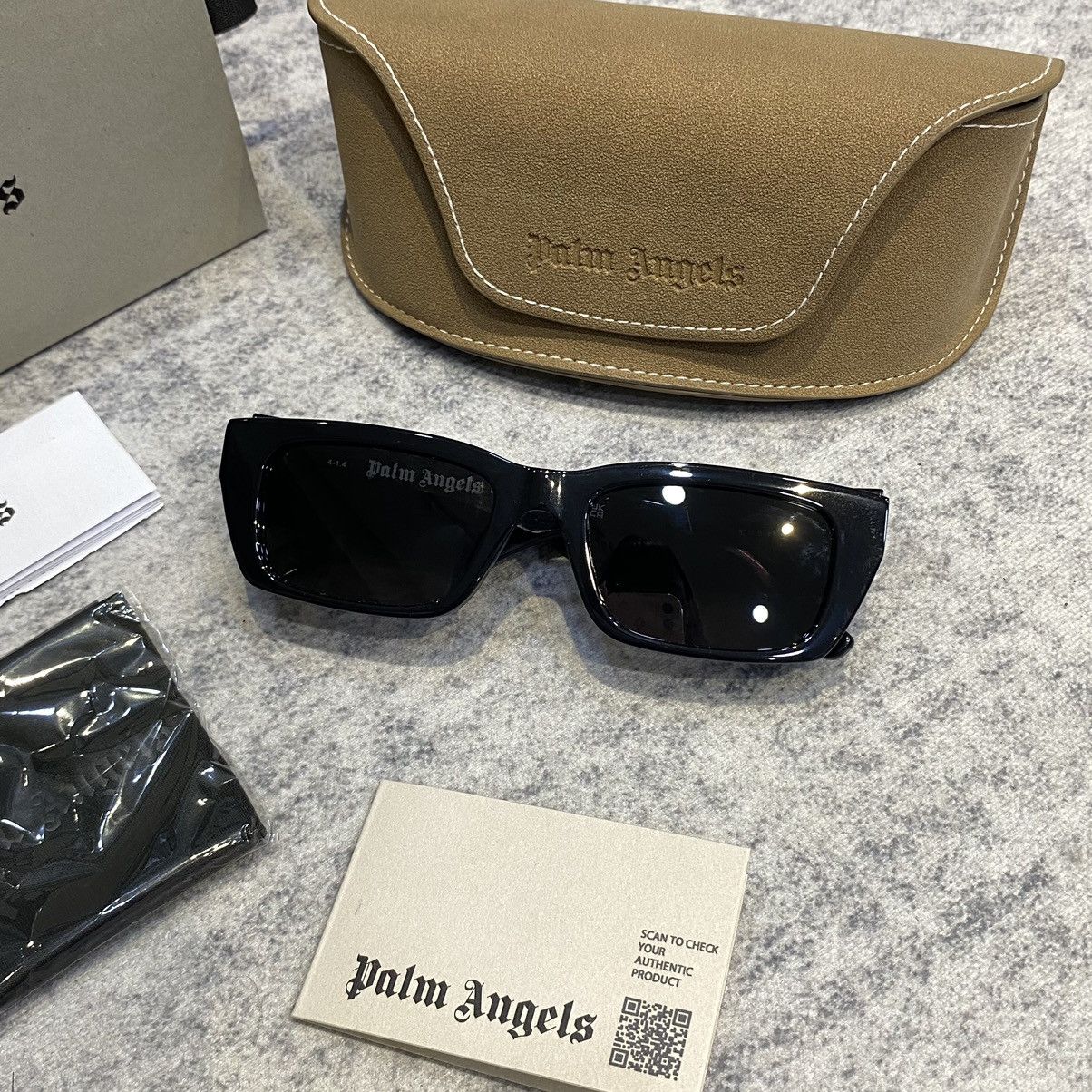 Palm Angels PALM ANGELS PERI002C99PLA001 1007 Sunglasses BLACK Size ONE SIZE - 3 Thumbnail
