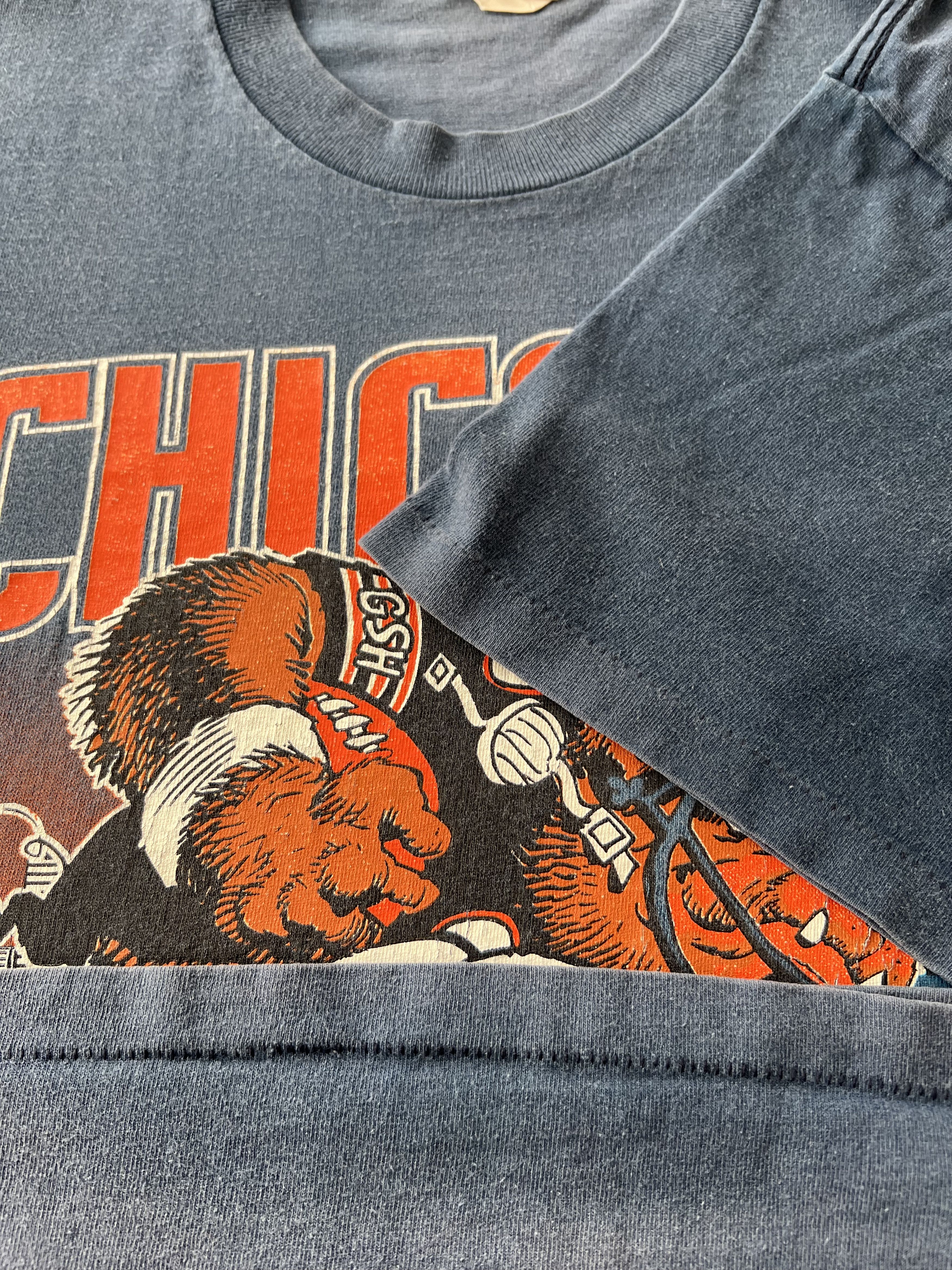 NFL Vintage 90s Chicago Bears NFL Nutmeg T-shirt Size US L / EU 52-54 / 3 - 7 Thumbnail