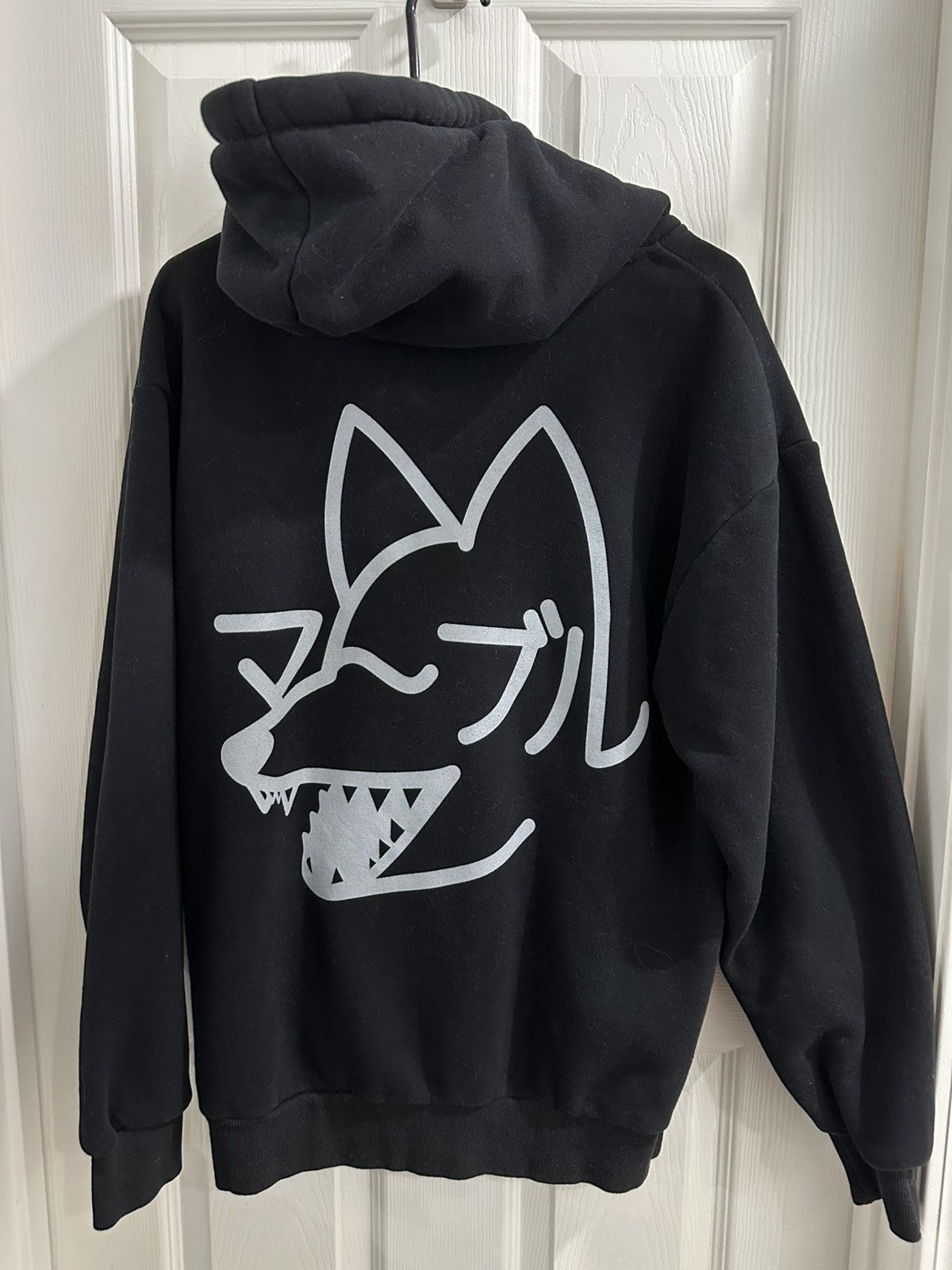 Marblesoda Wolf - Black Hooded Sweatshirt Size US M / EU 48-50 / 2 - 2 Thumbnail