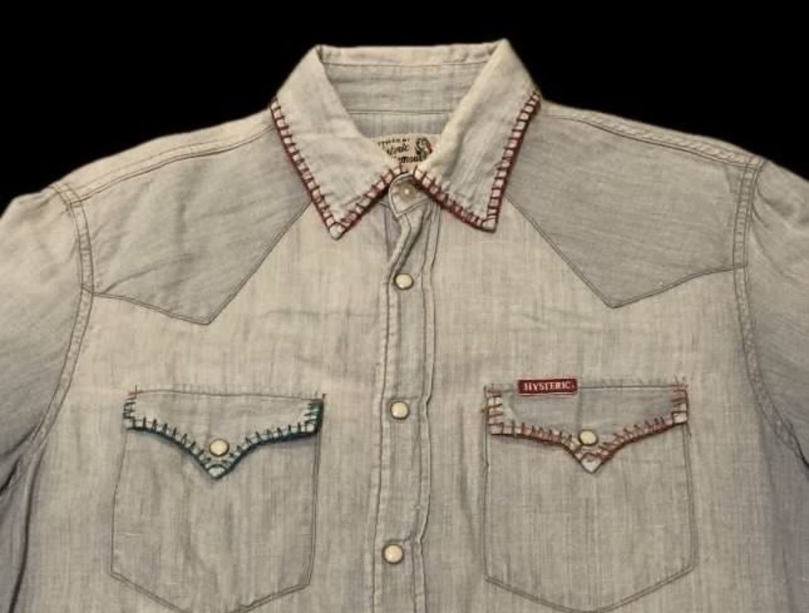 Hysteric Glamour 🔥HOT🔥VINTAGE 80's HYSTERIC GLAMOUR NAKED GIRL SHIRT Size US L / EU 52-54 / 3 - 3 Thumbnail