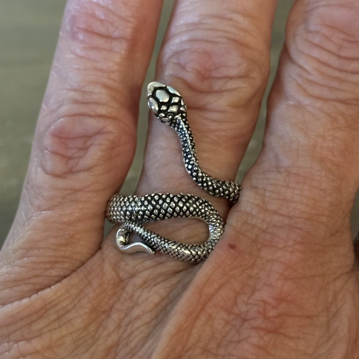 Other Silver tone slithering snake ring Size ONE SIZE - 3 Thumbnail