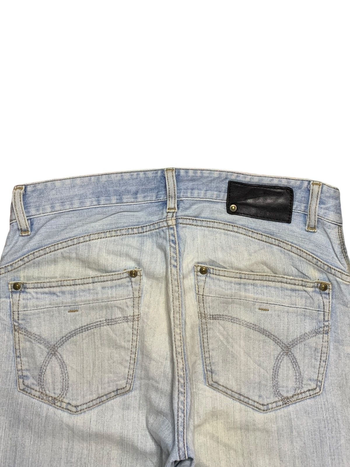 Calvin Klein SALES🔥Vintage Calvin Klein Light Wash Distress Loose Jeans Size US 31 - 8 Thumbnail