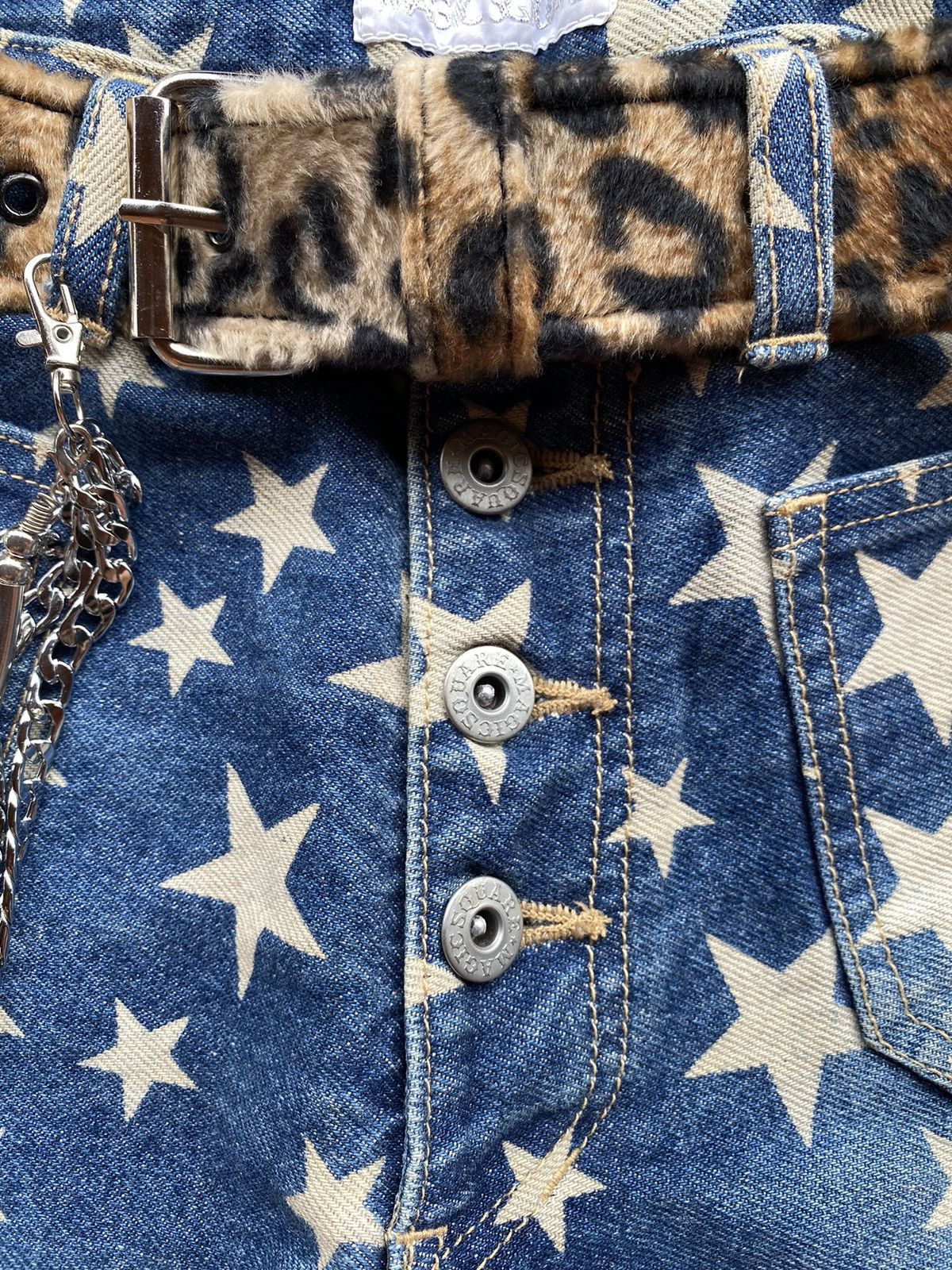 Hysteric Glamour × Japanese Brand × Le Grande Bleu (L.G.B.) 2000s Magic Square Star Y2K Superflare Pant Size US 28 / EU 44 - 5 Thumbnail